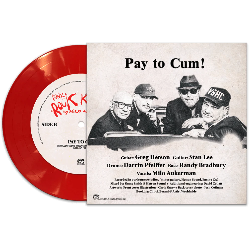Punk Rock Karaoke with Milo Aukerman - Manny, Moe And Jack (Red 7" Vinyl) - Image 2