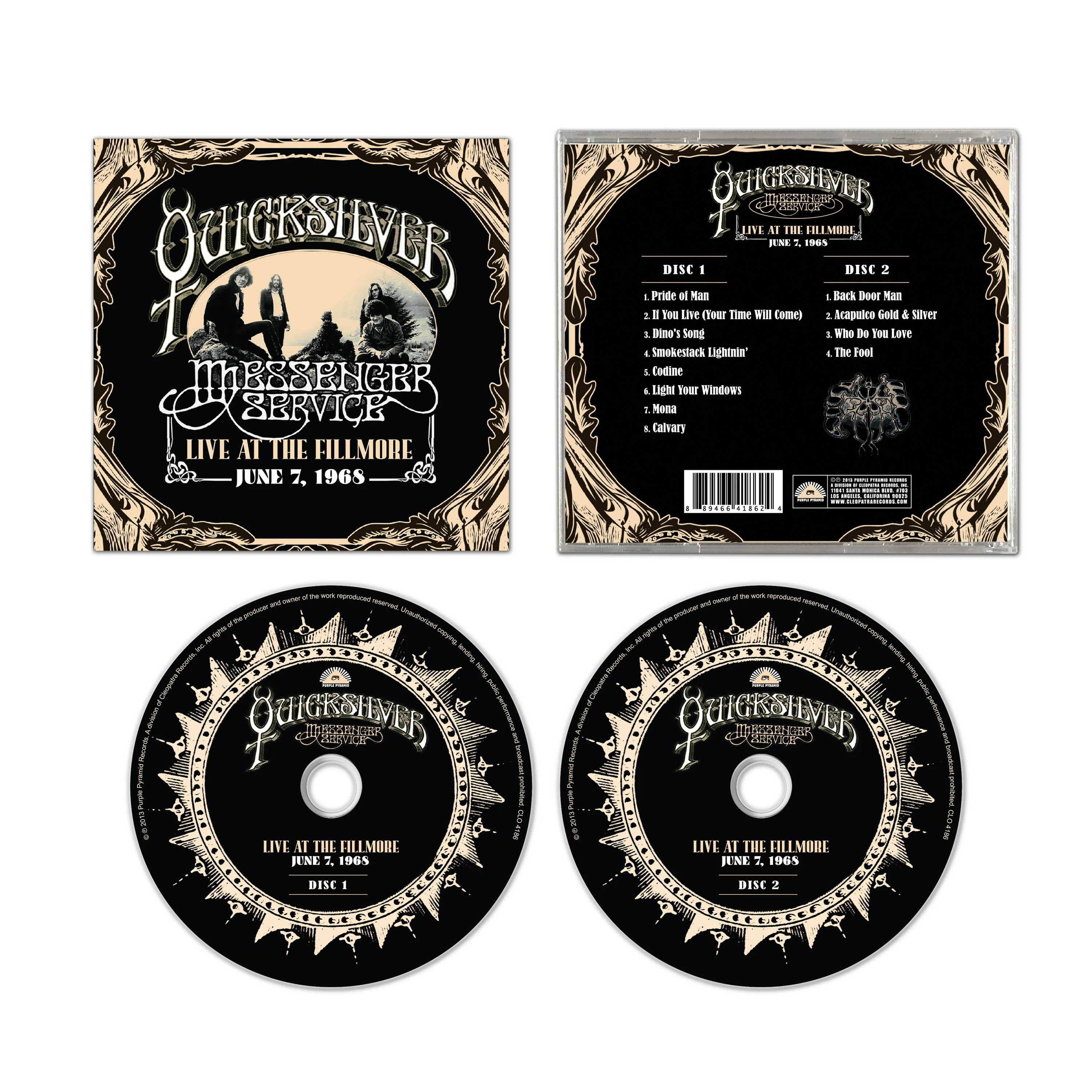 Quicksilver Messenger Service - Live At The Fillmore June 7, 1968 (2 CD) - Image 2