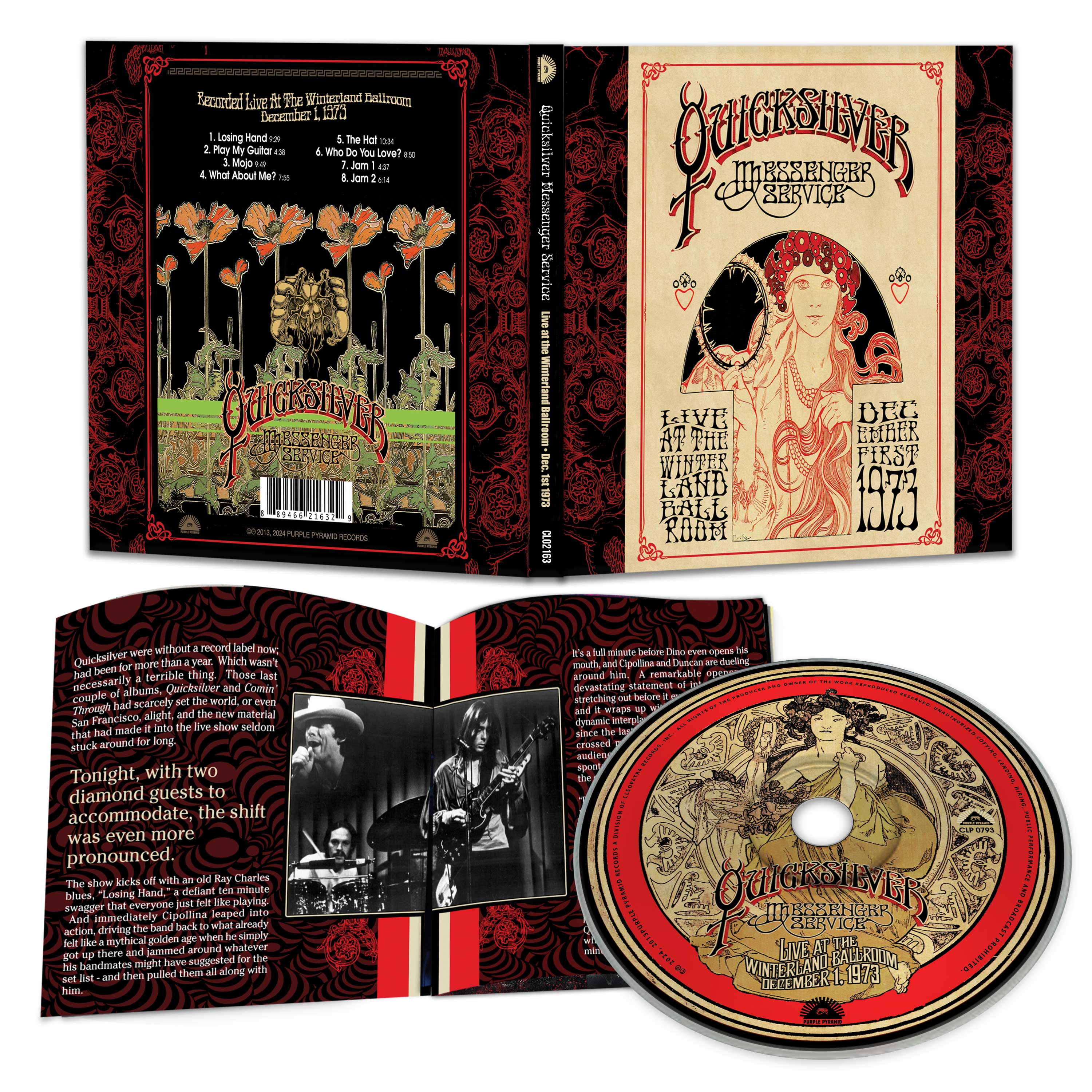 Quicksilver Messenger Service - Live At The Winterland Ballroom December 1, 1973 (CD Digipak) - Image 2