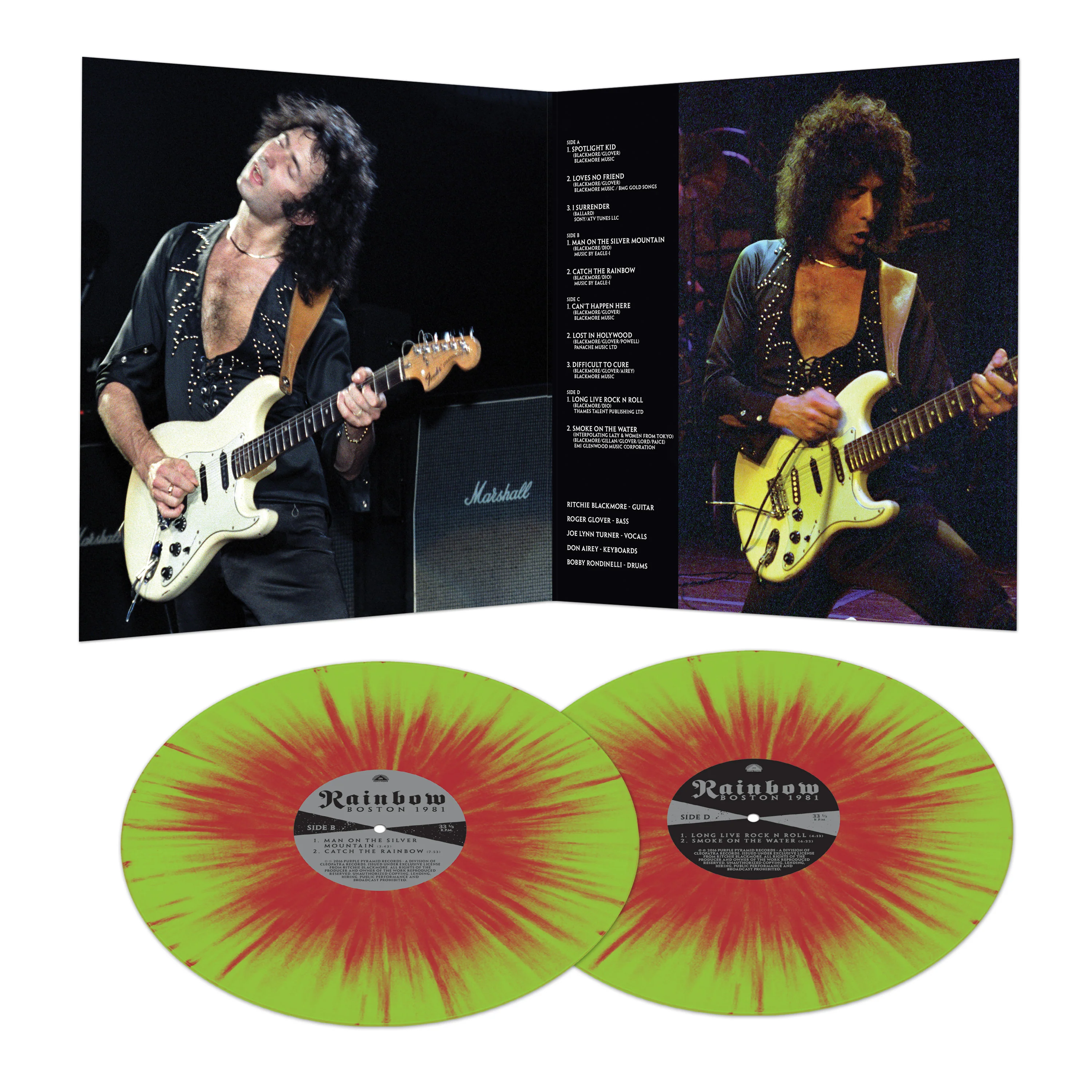 Rainbow - Boston 1981 (Green-Red Splatter Double Vinyl) - Image 2