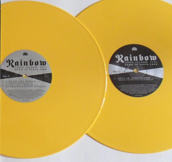 Rainbow - Long Island 1979 (Limited Edition Yellow Double LP) - Image 4