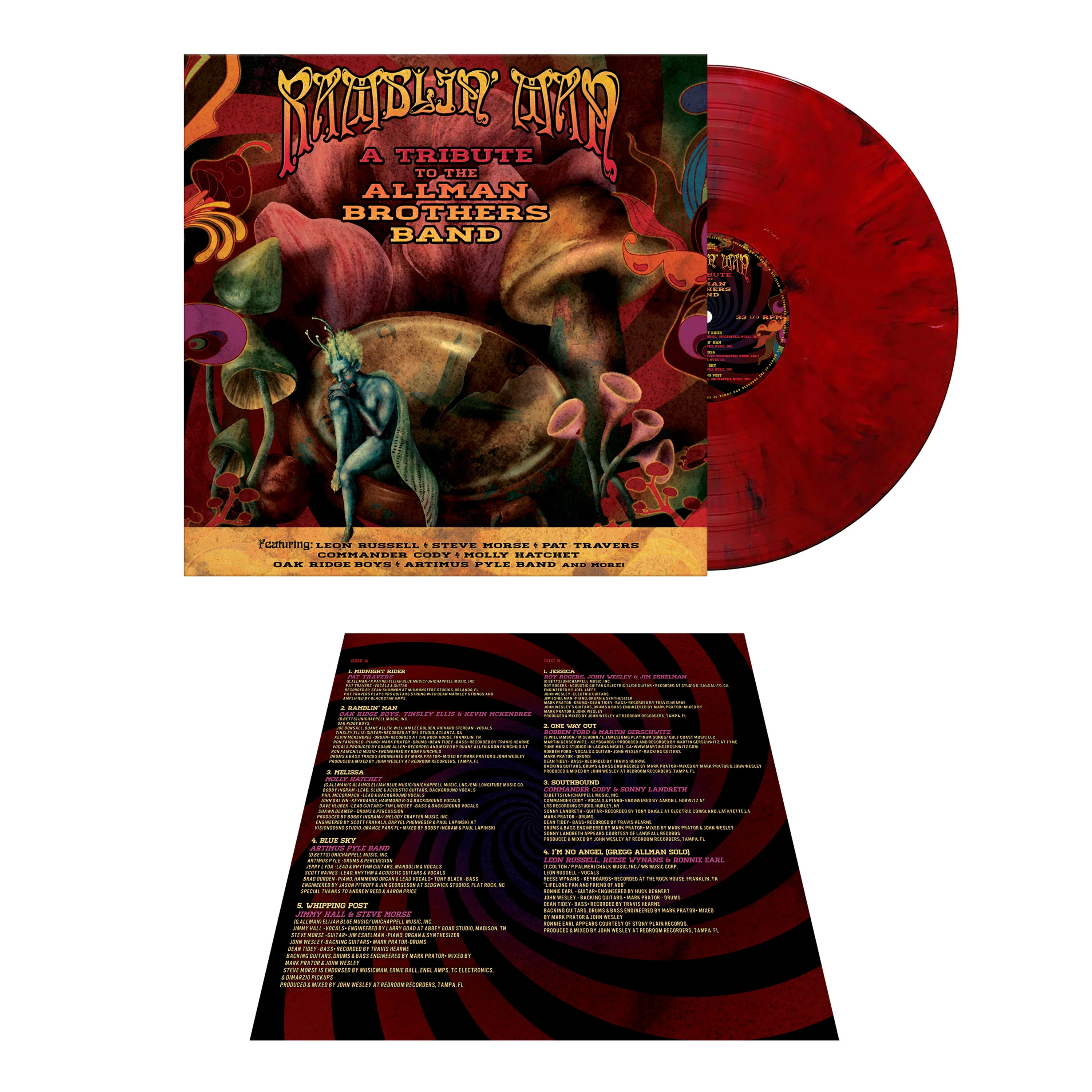 Ramblin' Man - A Tribute To The Allman Brothers Band (Red Marble Vinyl) - Image 3