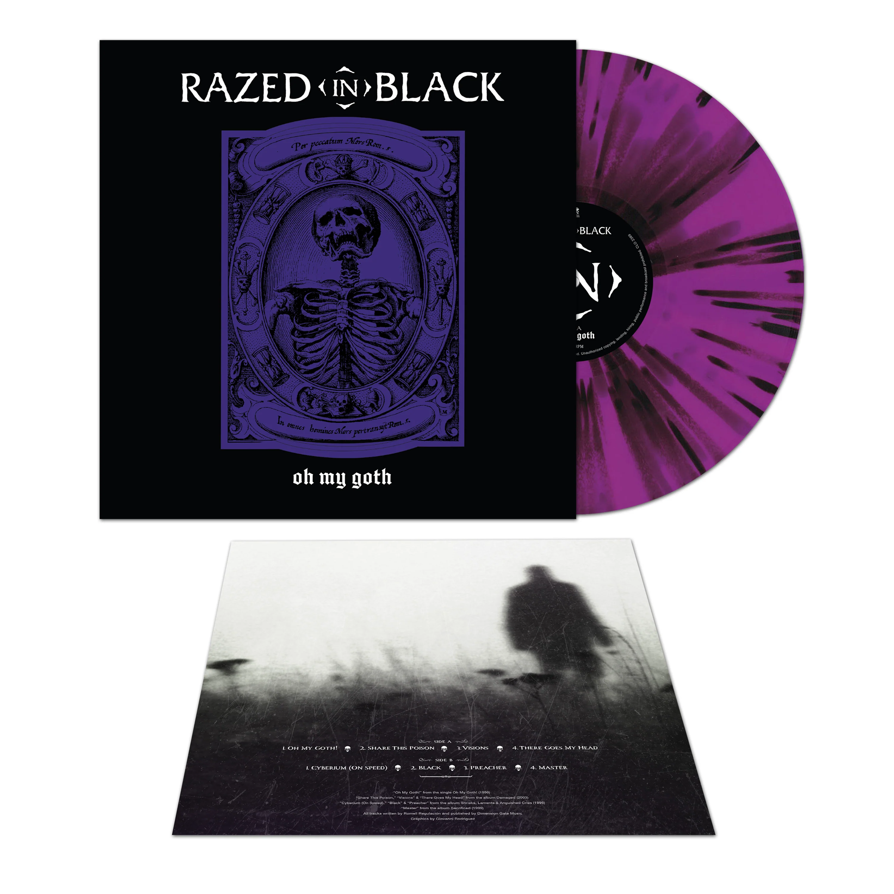 Razed in Black - Oh My Goth (Limited Edition Splatter Vinyl) - Image 2