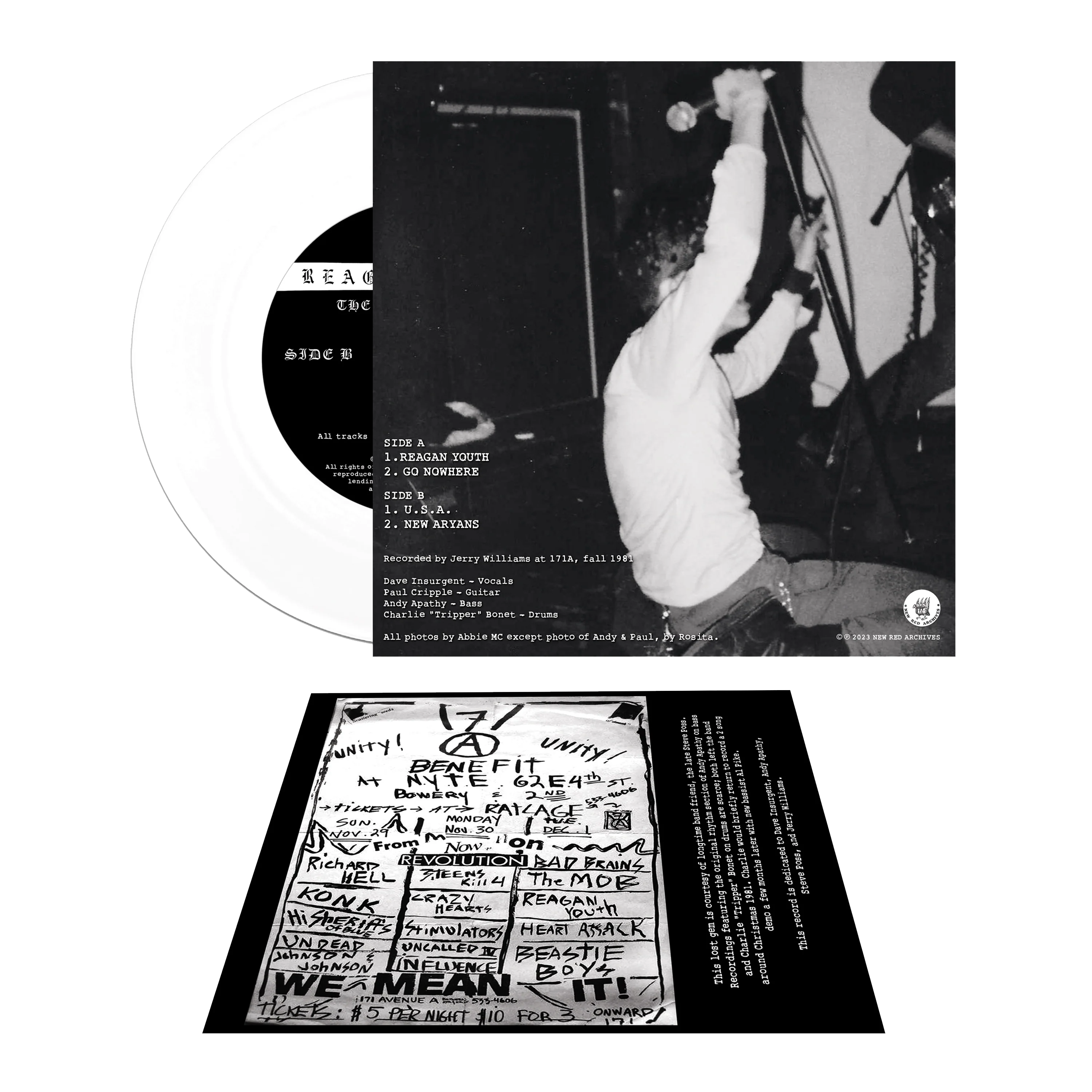 Reagan Youth - The 171A Demo 1981 (7" Colored Vinyl) - Image 8