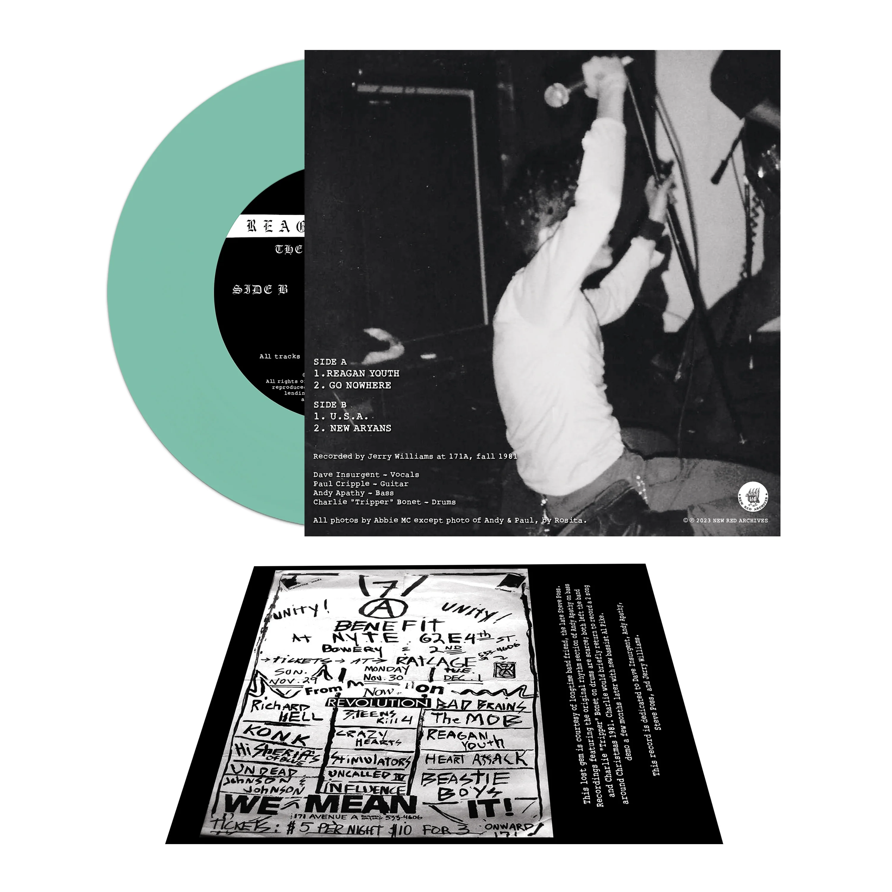 Reagan Youth - The 171A Demo 1981 (7" Colored Vinyl) - Image 9