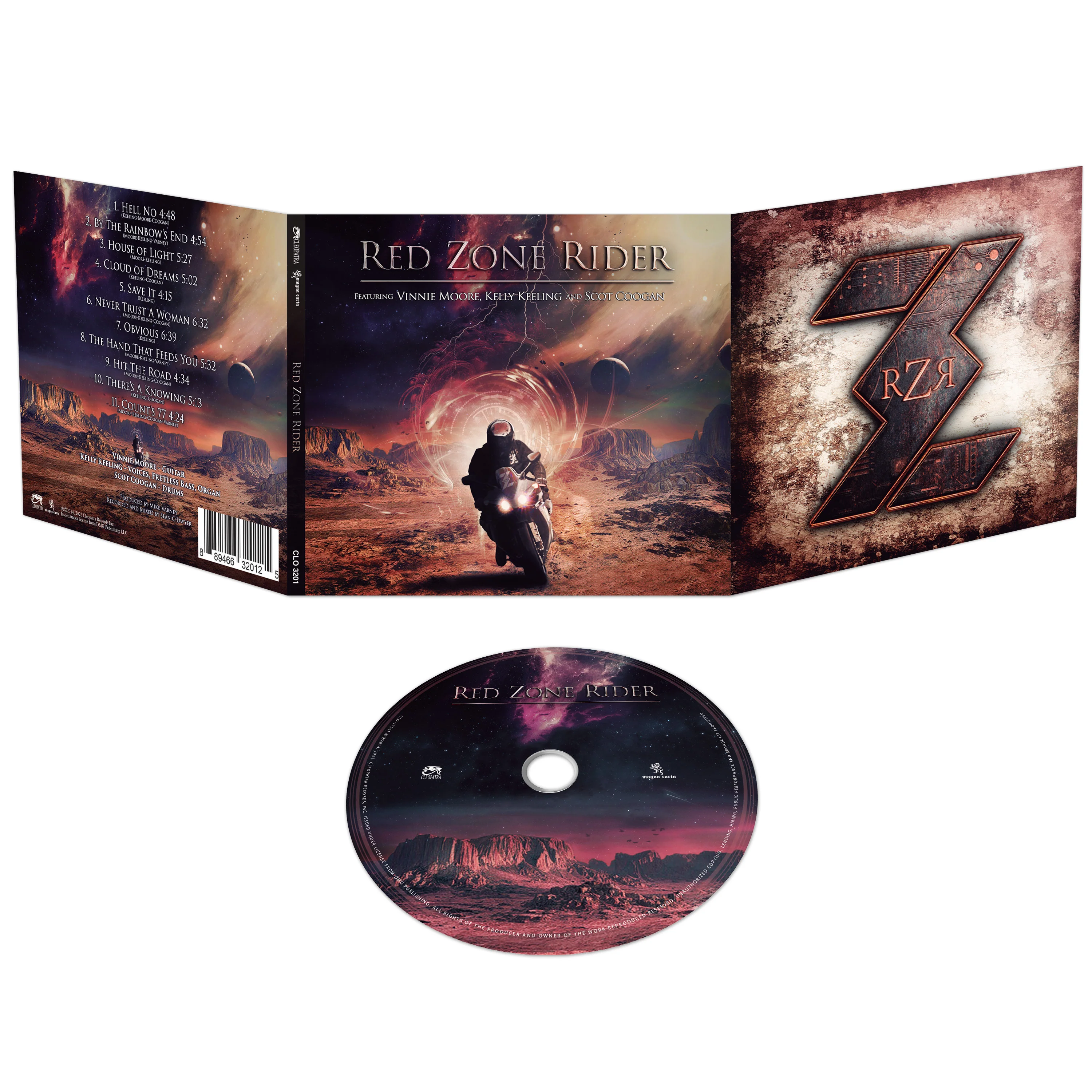 Red Zone Rider - Featuring Vinnie Moore, Kelly Keeling and Scot Coogan (CD Digipak) - Image 2