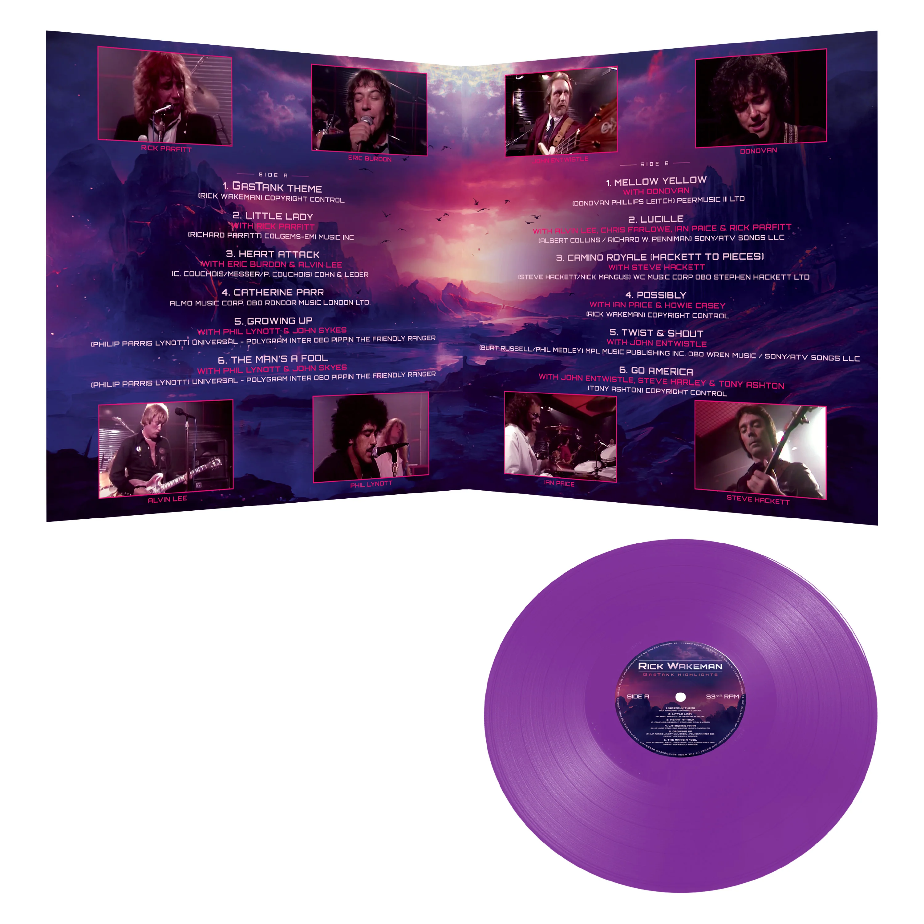 Rick Wakeman - Gastank Highlights (Purple Vinyl) - Image 3