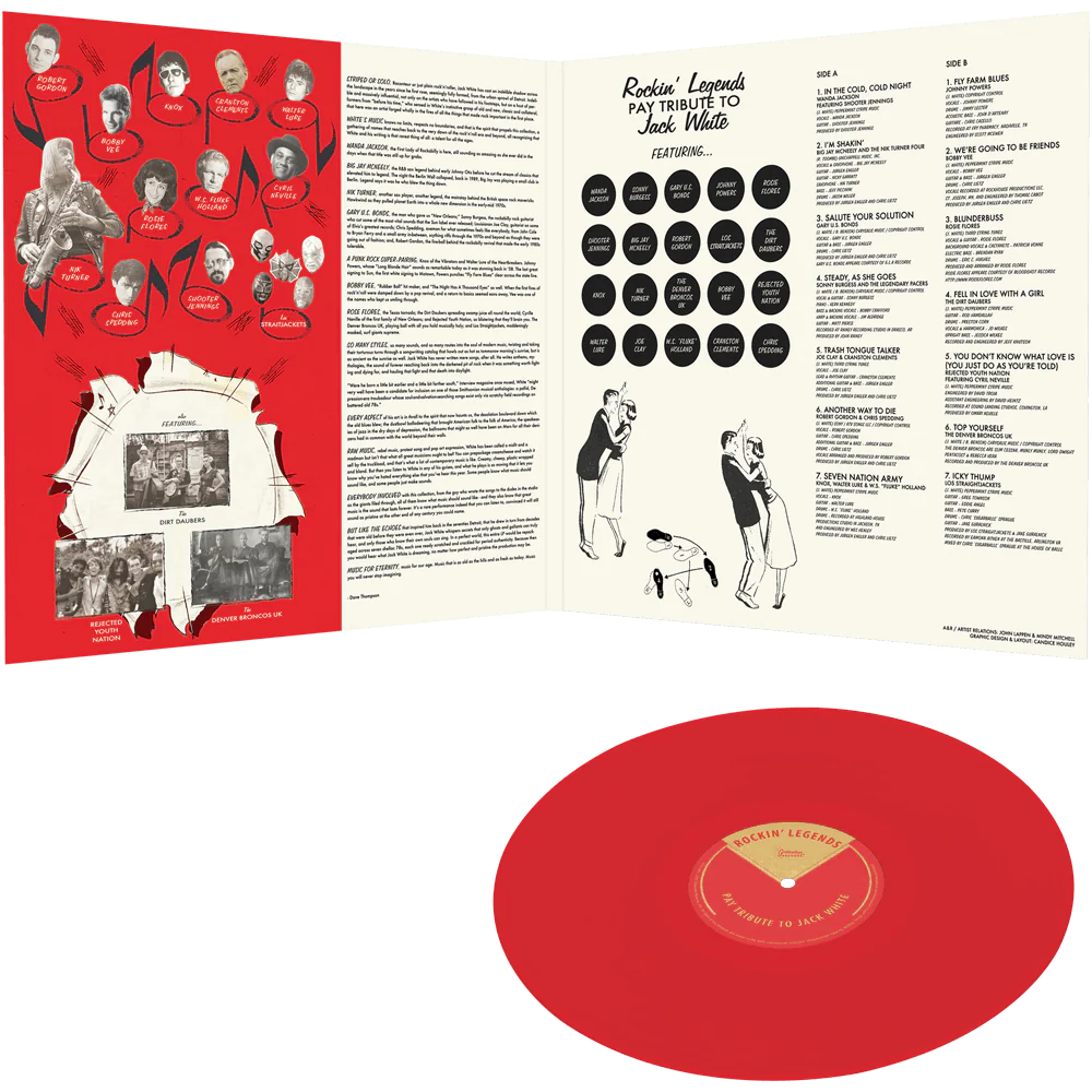 Rockin' Legends Pay Tribute to Jack White (Limited Edition Colored Vinyl) - Image 3