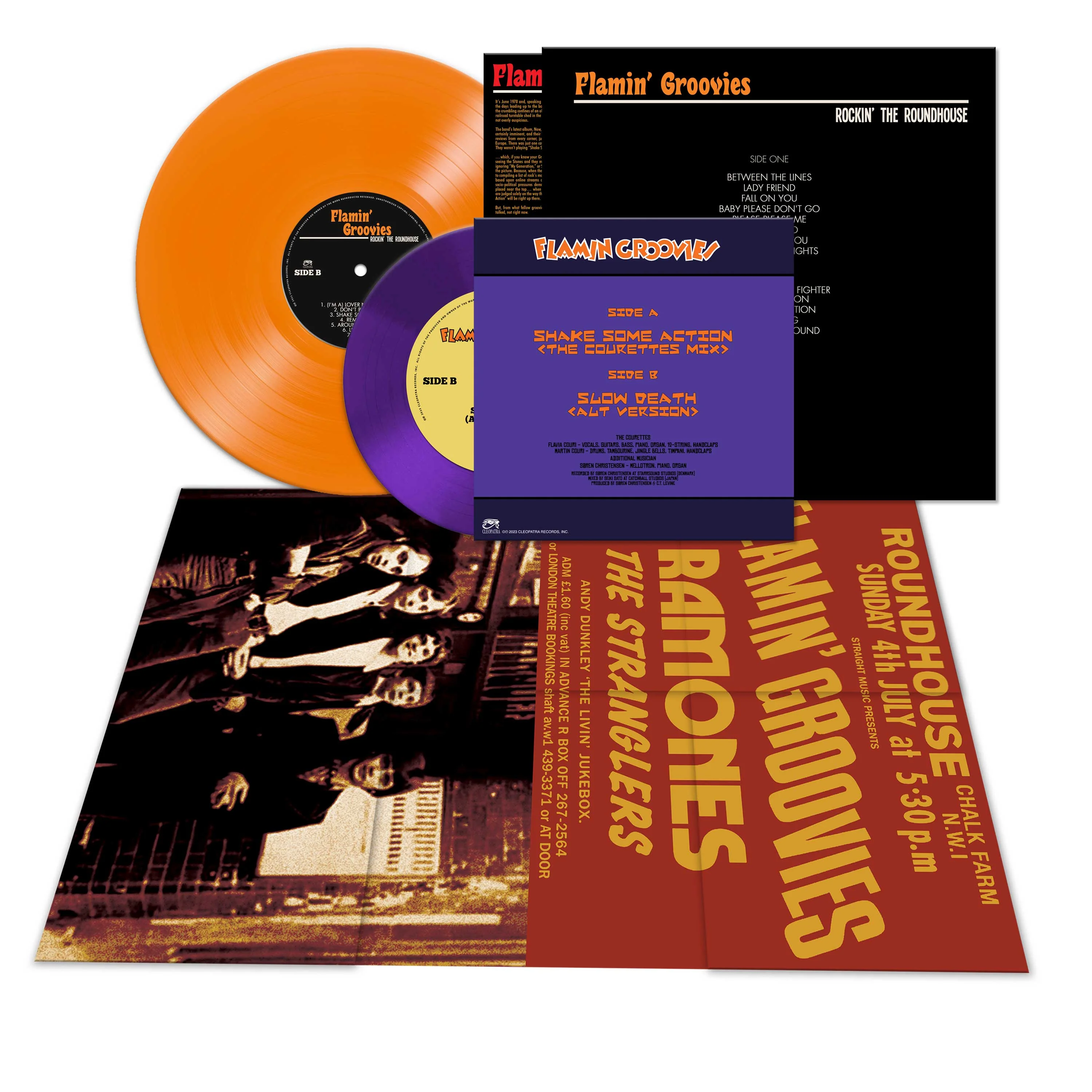 The Flamin' Groovies - Rockin' the Roundhouse (Orange LP and Purple 7" Vinyl) - Image 3