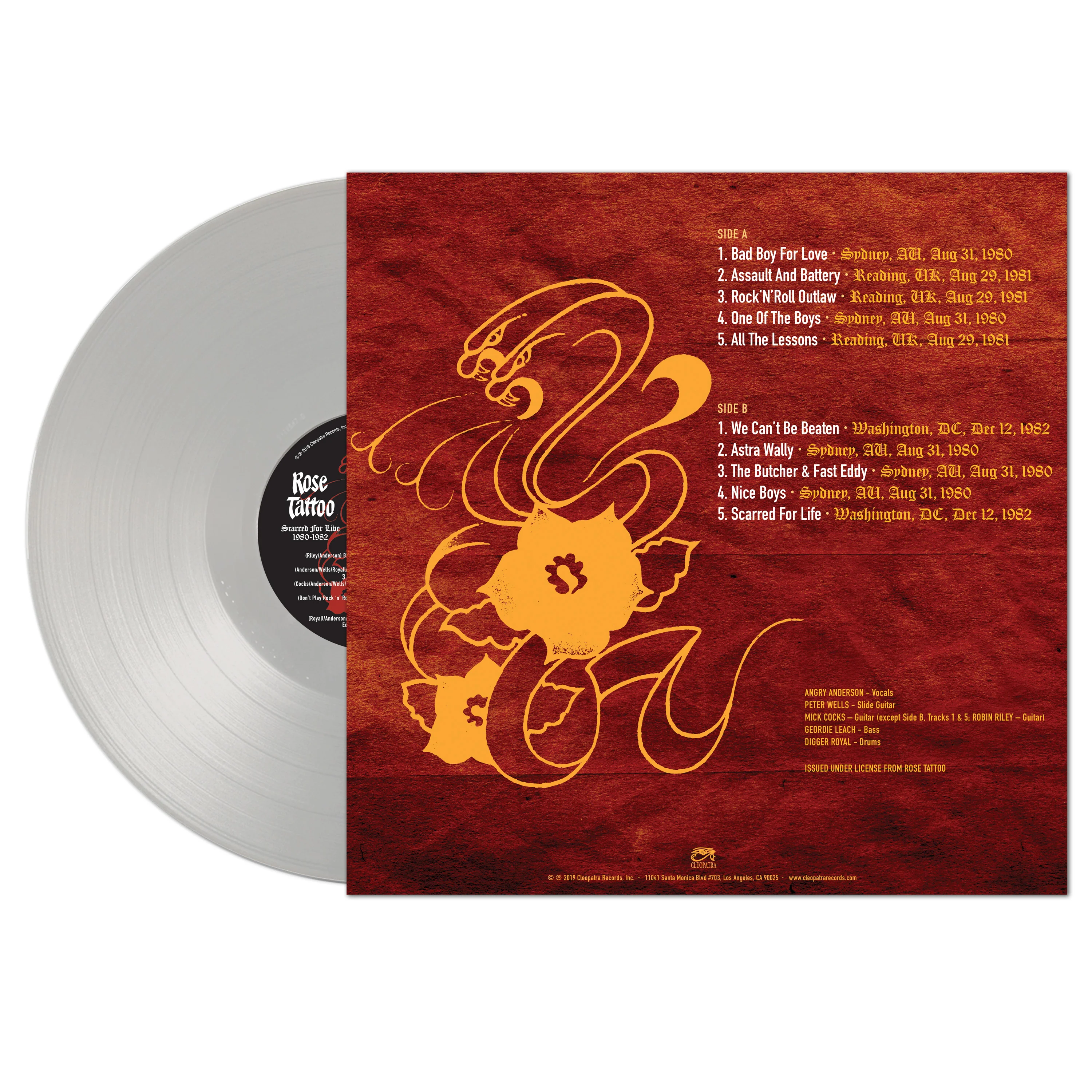 Rose Tattoo - Scarred For Live 1980-1982 (Silver Vinyl) - Image 2