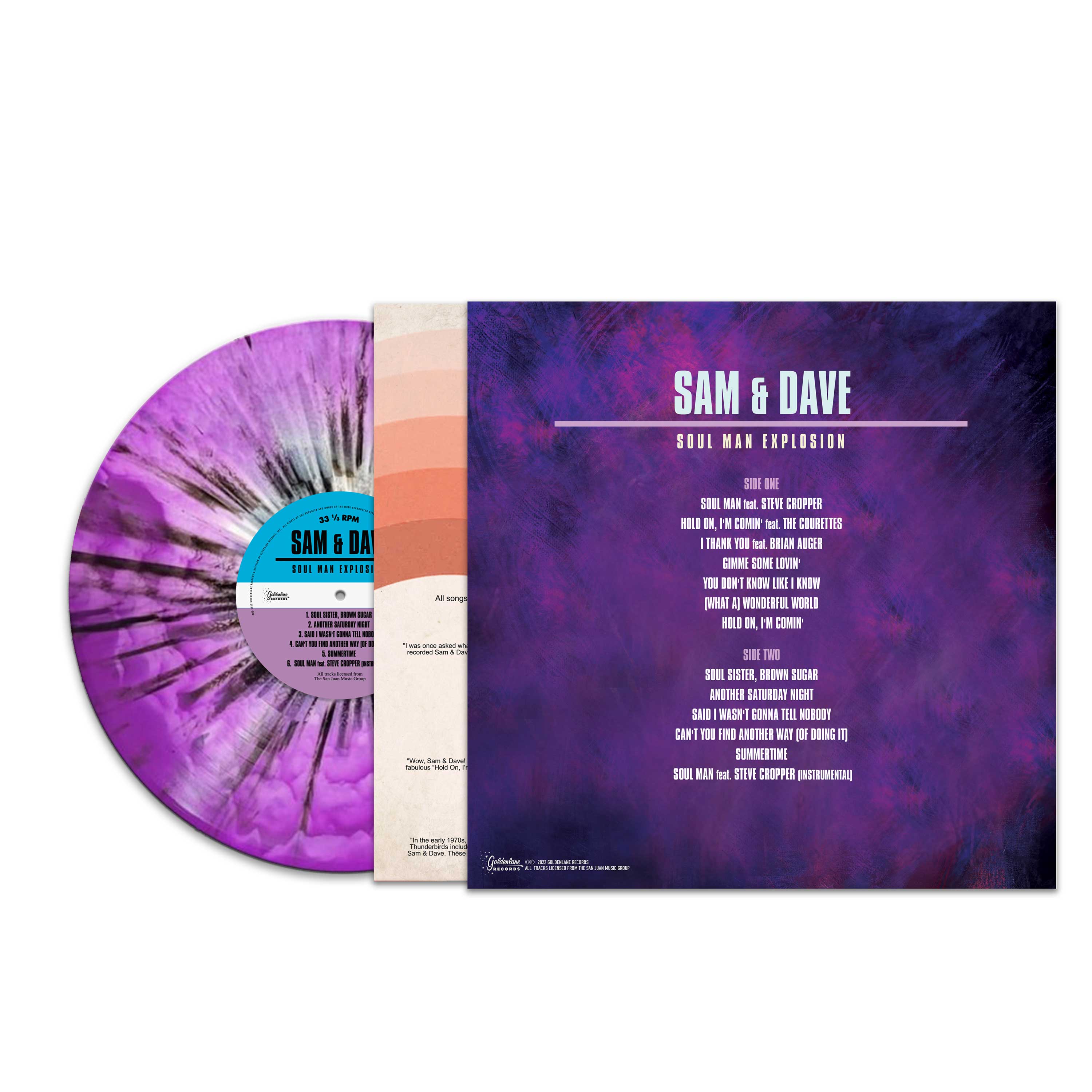 Sam & Dave - Soul Man Explosion (Purple Haze Splatter Vinyl) - Image 2