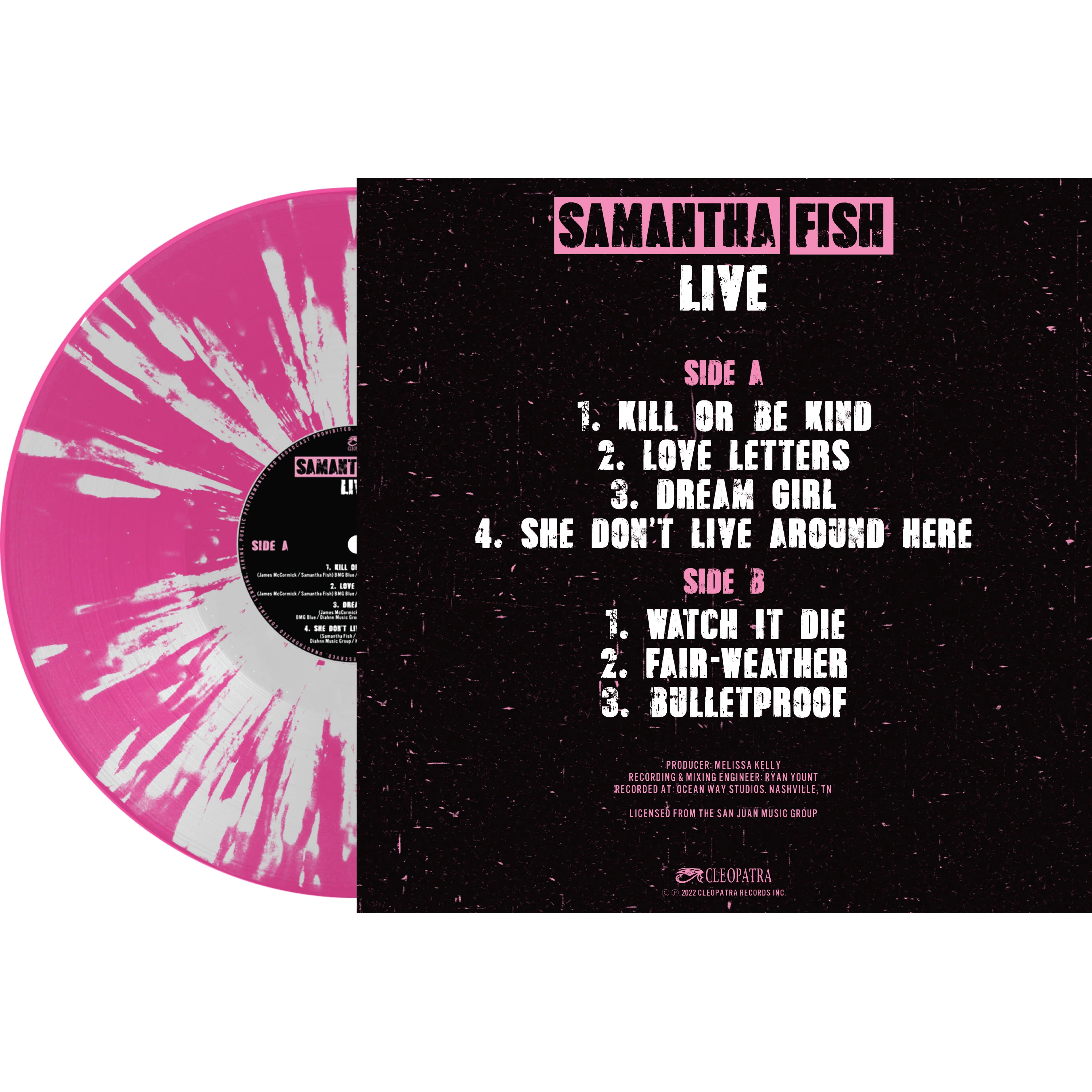 Samantha Fish - Live (Pink-White Splatter Vinyl) - Image 2
