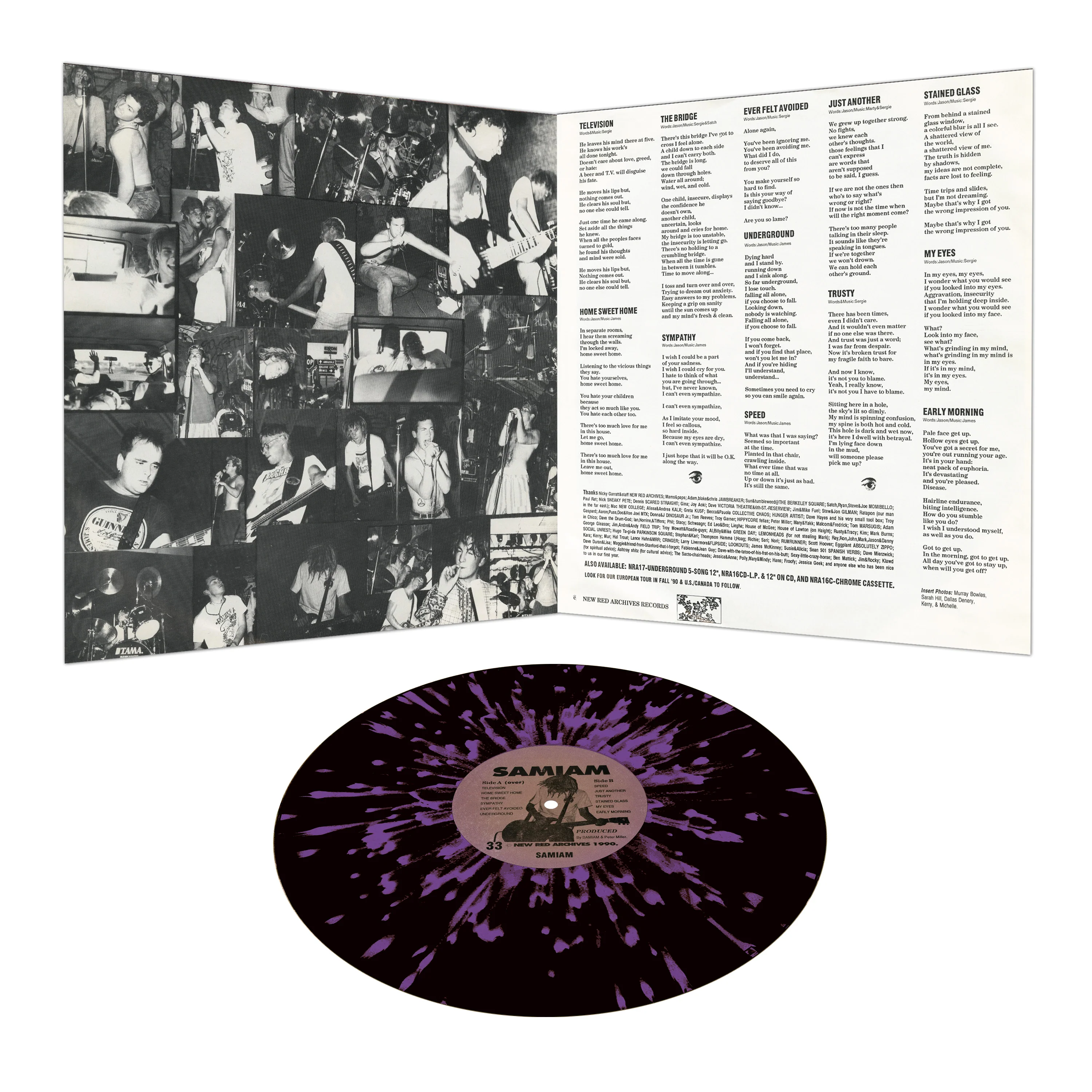 Samiam - Samiam (Black-Purple Splatter Vinyl) - Image 2