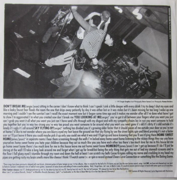 Samiam – Don't Break Me (10" White LP) - Image 3