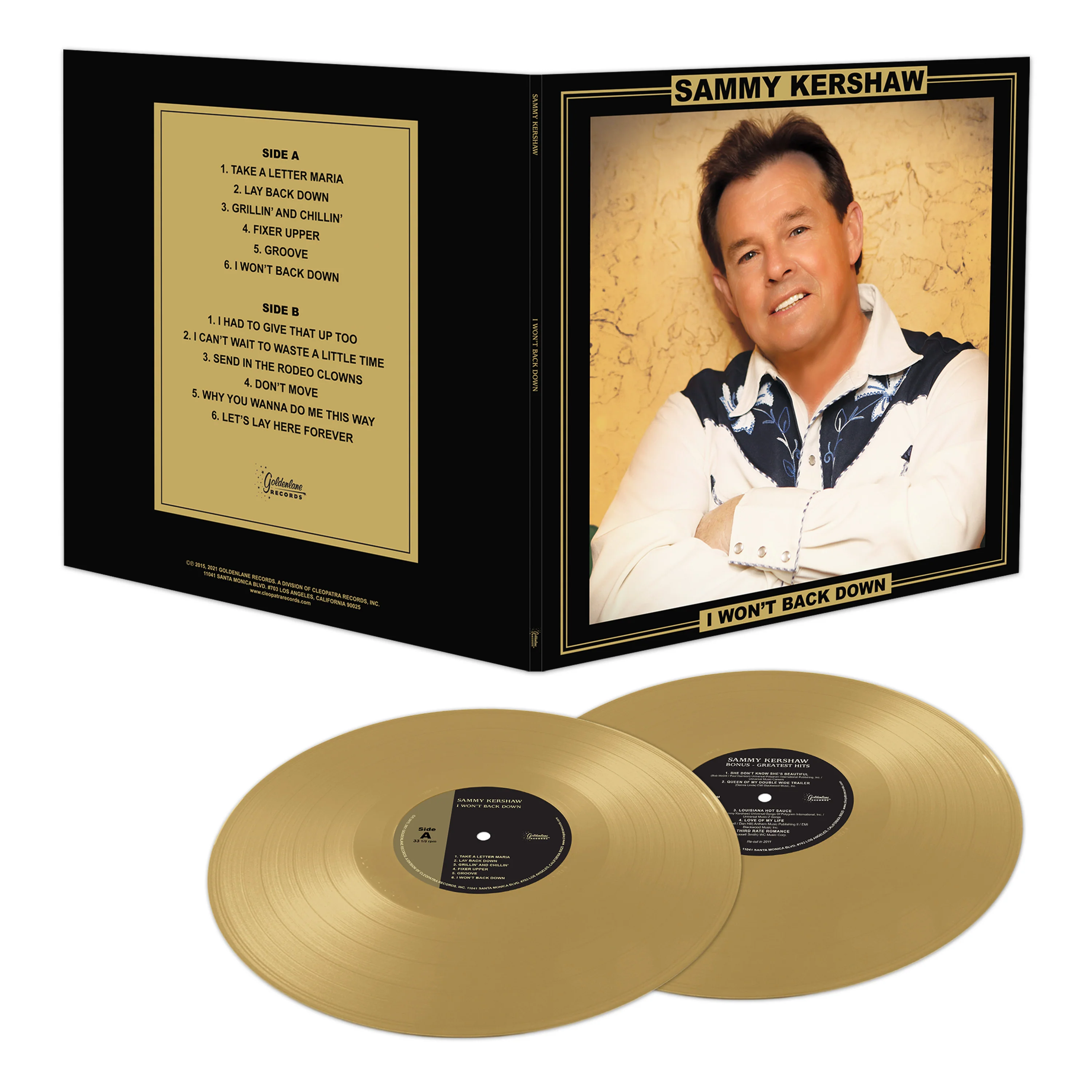 Sammy Kershaw - I Won't Back Down (Limited Edition Gold Double Vinyl) - Image 2