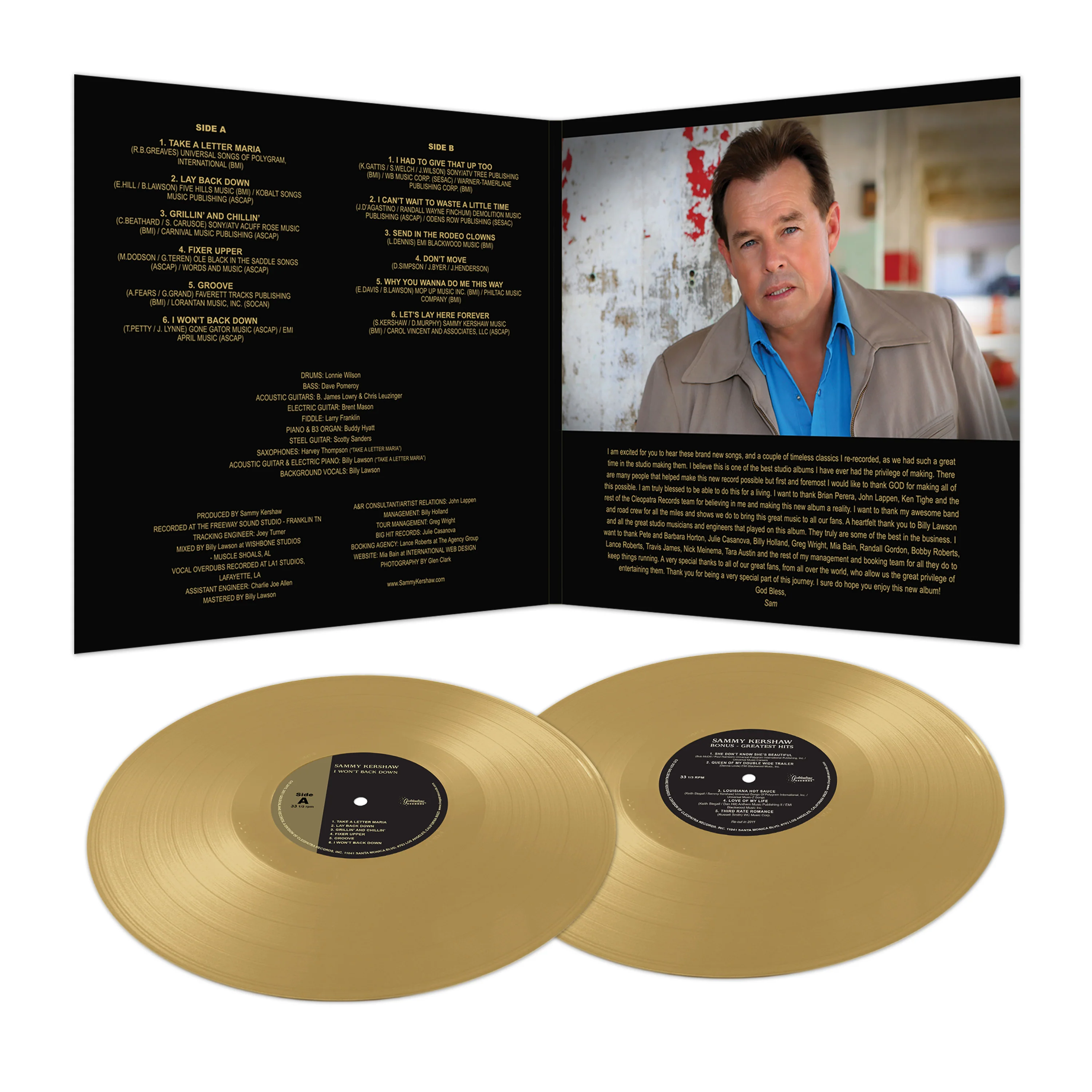 Sammy Kershaw - I Won't Back Down (Limited Edition Gold Double Vinyl) - Image 3