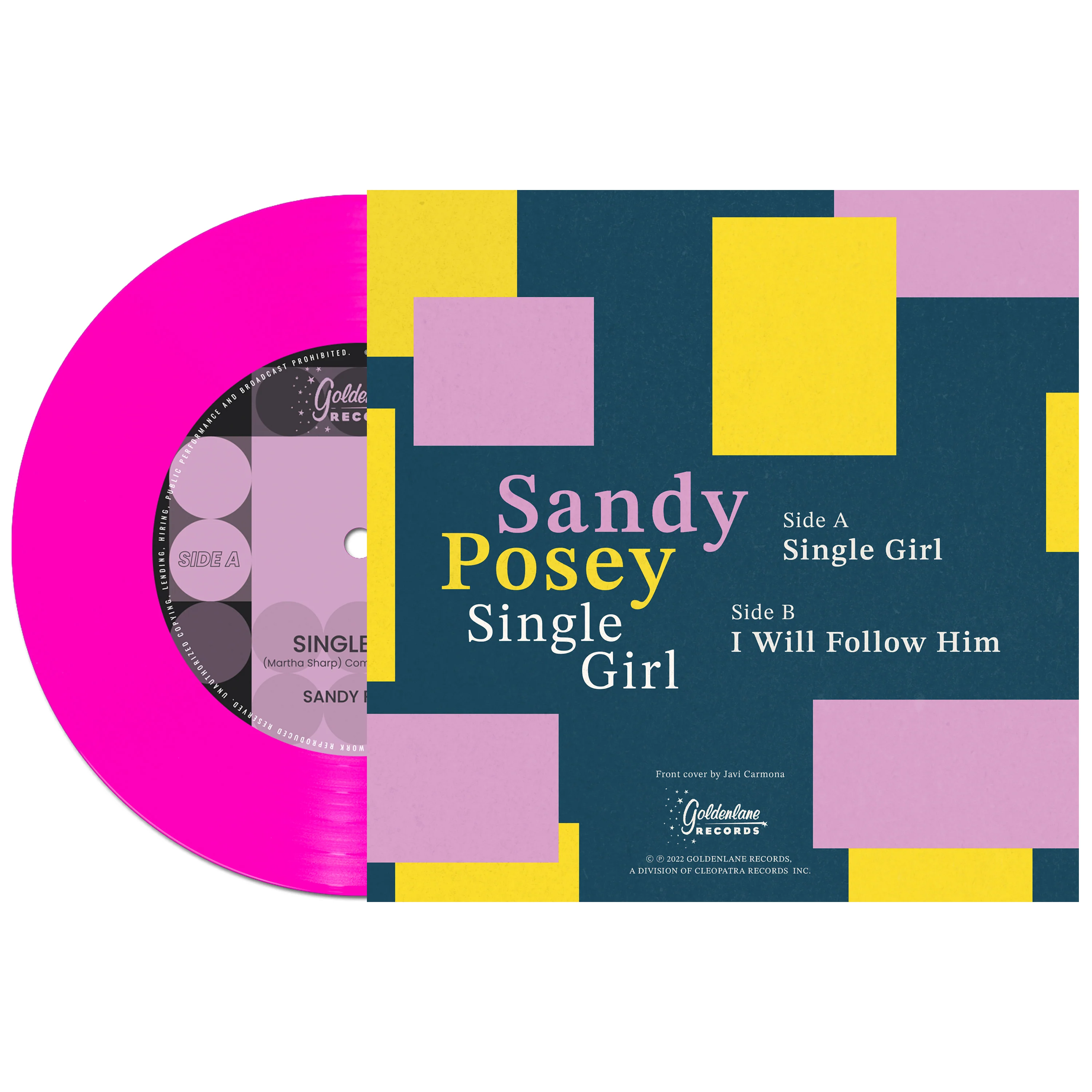 Sandy Posey - Single Girl (Limited Edition Pink 7" Vinyl) - Image 2