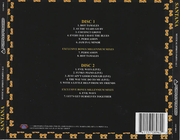 Santana - Mystical Spirits Parts 1 & 2 (2 CD) - Image 2