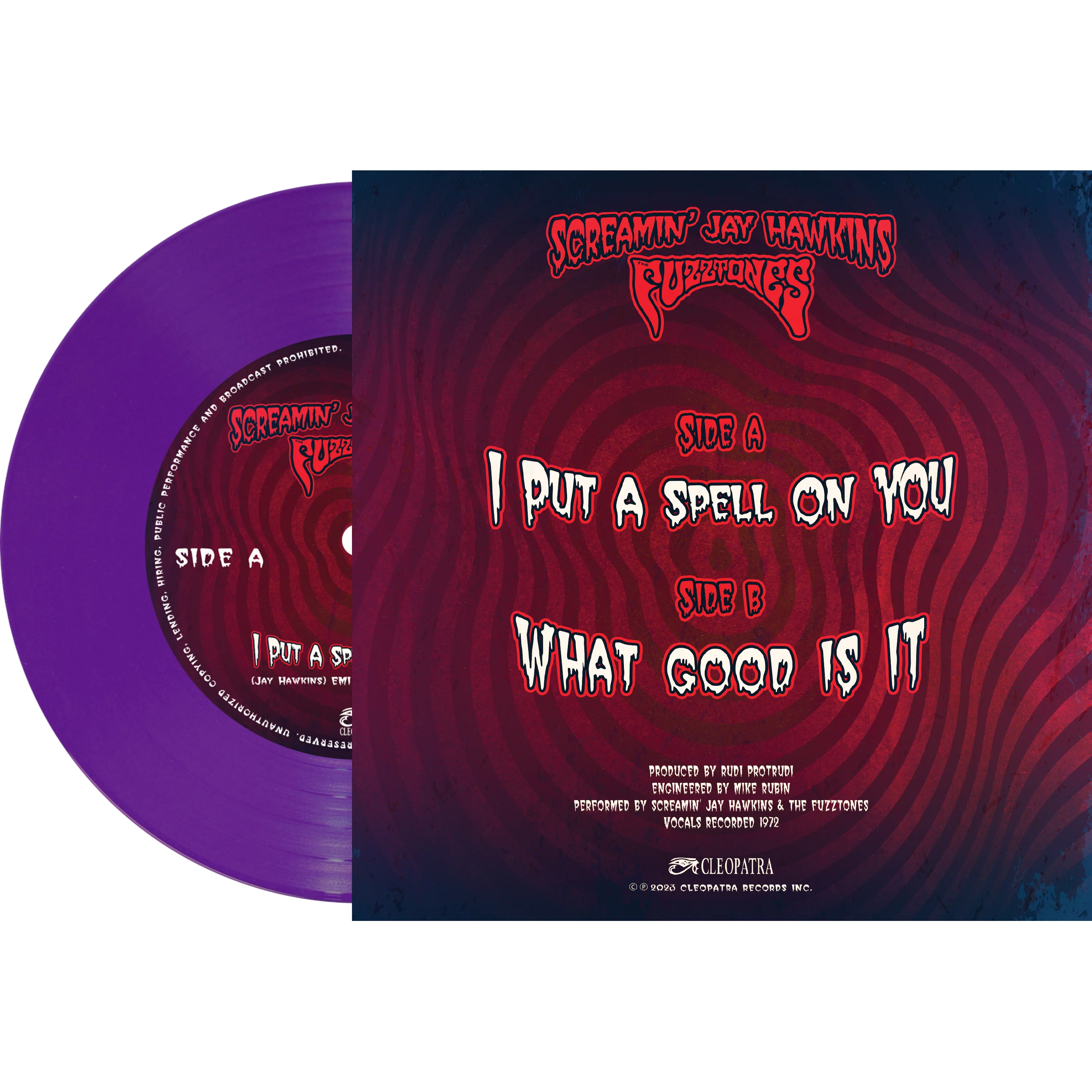 Screamin' Jay Hawkins, The Fuzztones - I Put A Spell On You (Purple 7" Vinyl) - Image 2