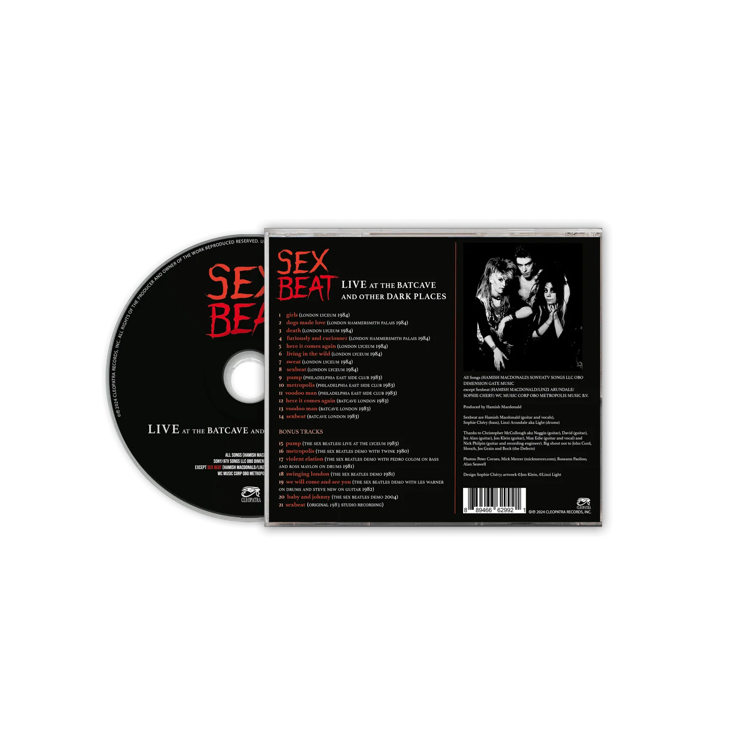 Sexbeat - Live At The Batcave And Other Dark Places (CD) - Image 2