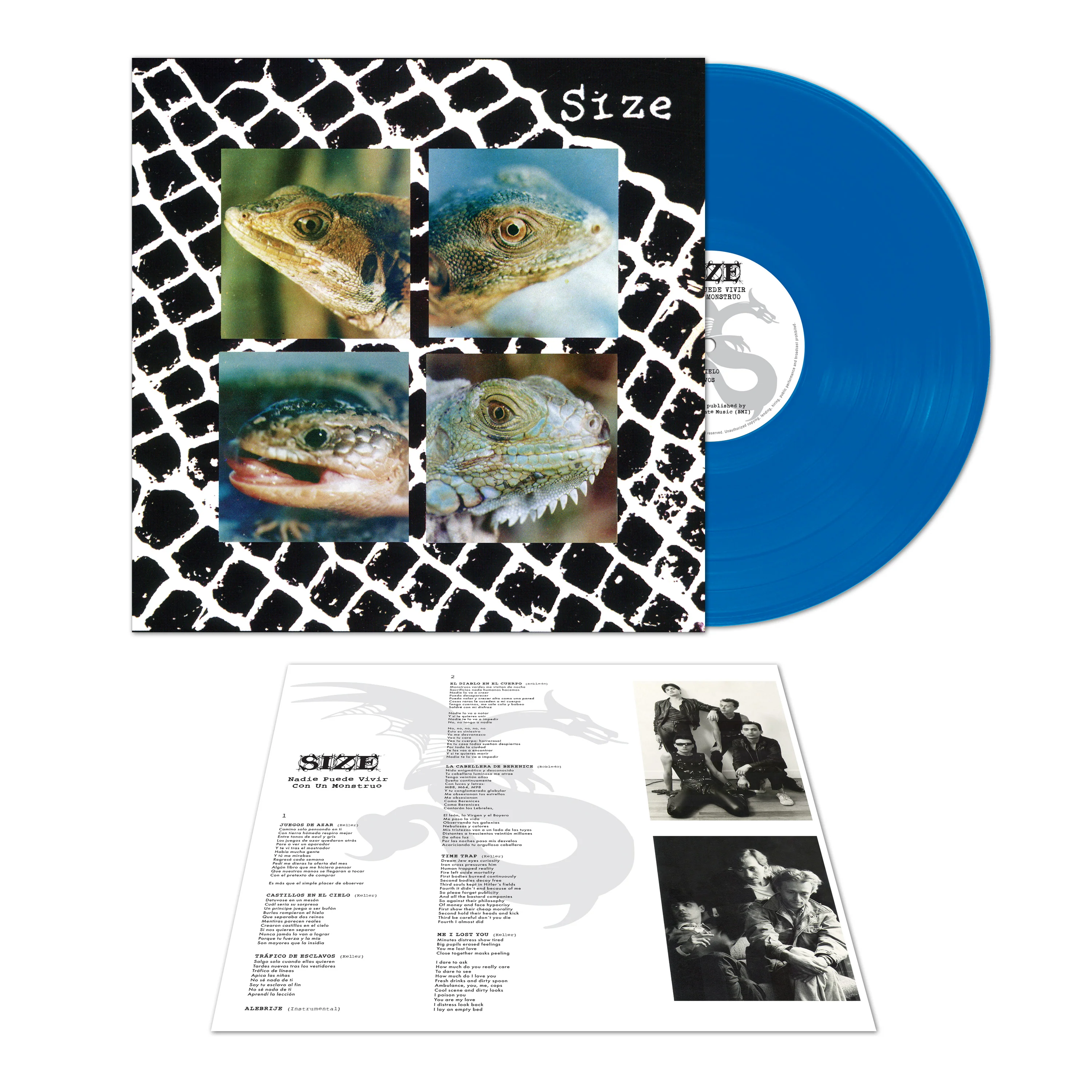 Size - Nadie Puede Vivir Con Un Monstruo (Blue Vinyl) - Image 3