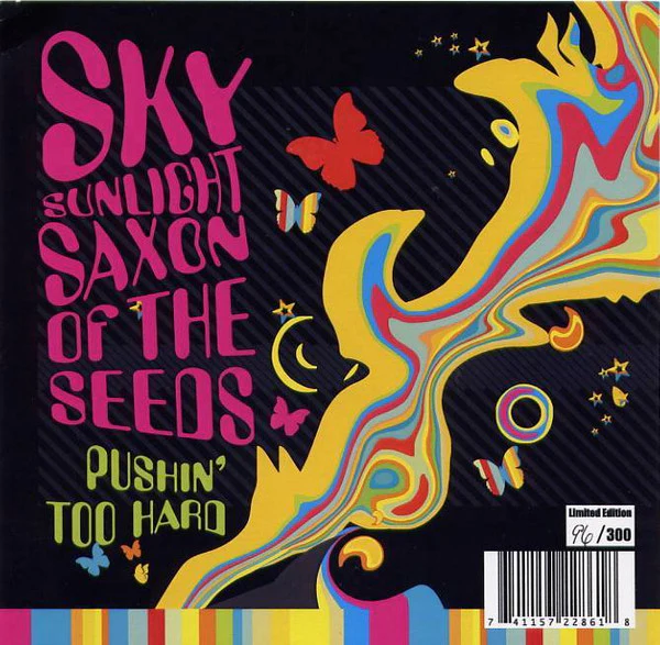 Sky "Sunlight" Saxon - Pushin' Too Hard (Limited Edition Pink 7" Vinyl) - Image 2