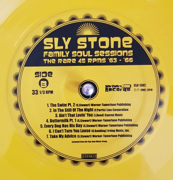 Sly Stone - Family Soul Sessions - The Rare 45 RPMs '63-'66 (Yellow LP) - Image 2