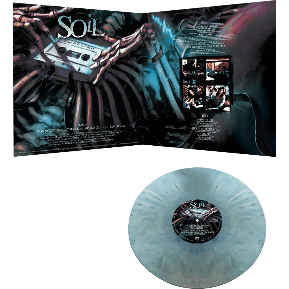 Soil – Play It Forward (Blue & White Marble Vinyl + T-Shirt) - Image 5