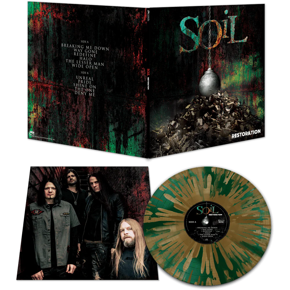 Soil - Restoration (Green-Gold Splatter Vinyl + T-Shirt) - Image 3