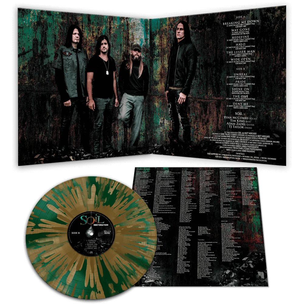 Soil - Restoration (Green-Gold Splatter Vinyl + T-Shirt) - Image 4