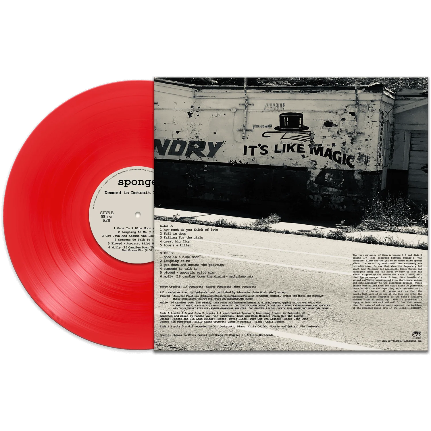 Sponge - Demoed In Detroit 1997 - 98 (Red Vinyl) - Image 2
