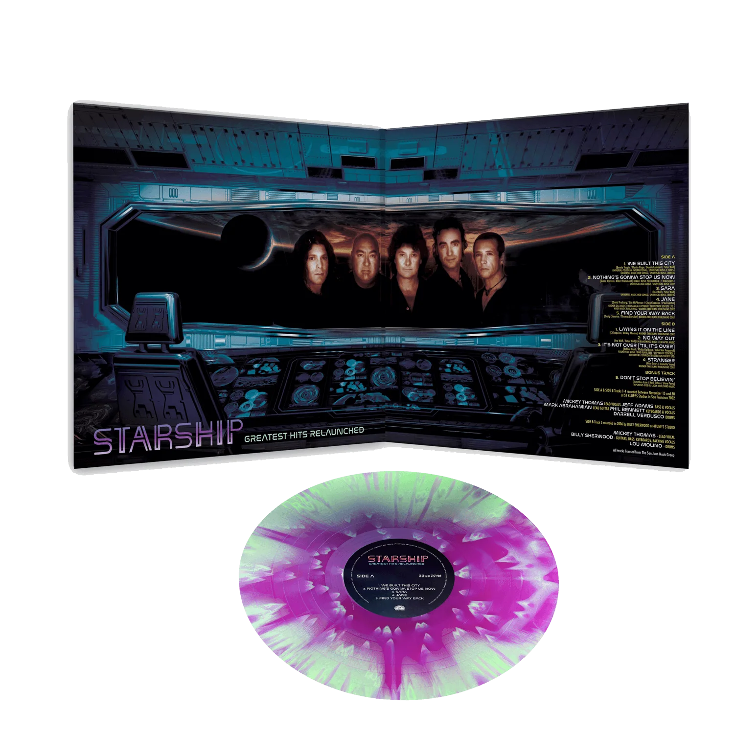 Starship - Greatest Hits Relaunched (Coke Bottle Green, Purple, Haze Splatter Vinyl LP) - Image 2
