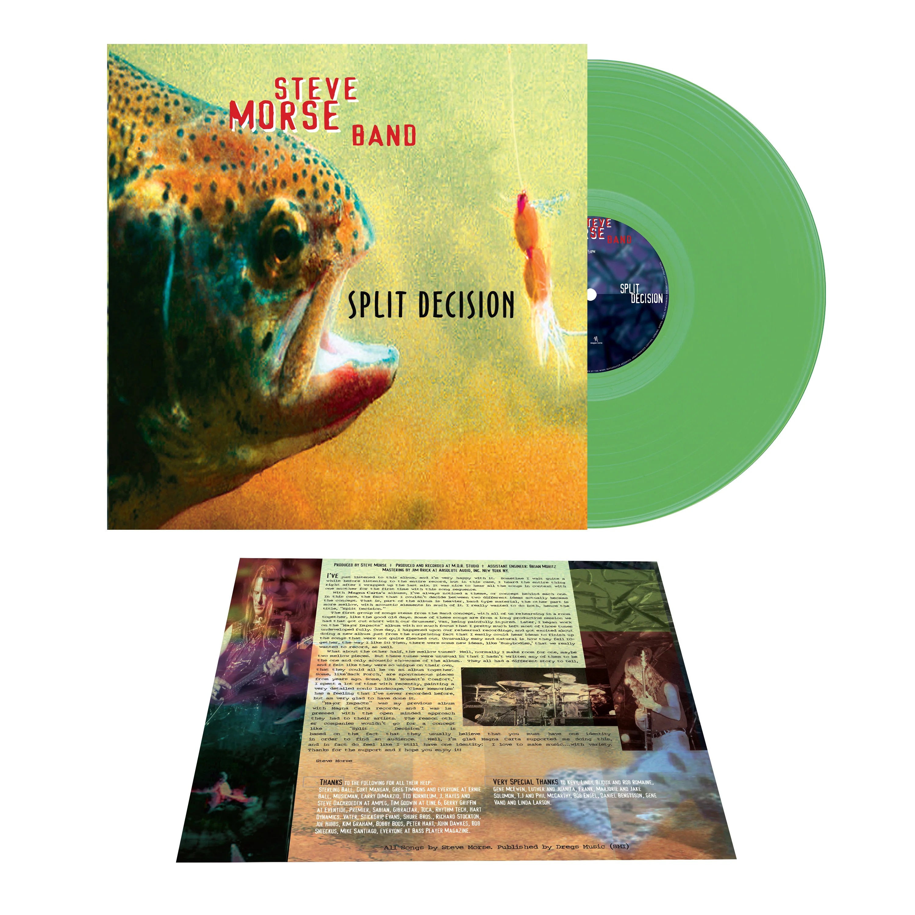 Steve Morse Band - Split Decision (Green Vinyl) - Image 3