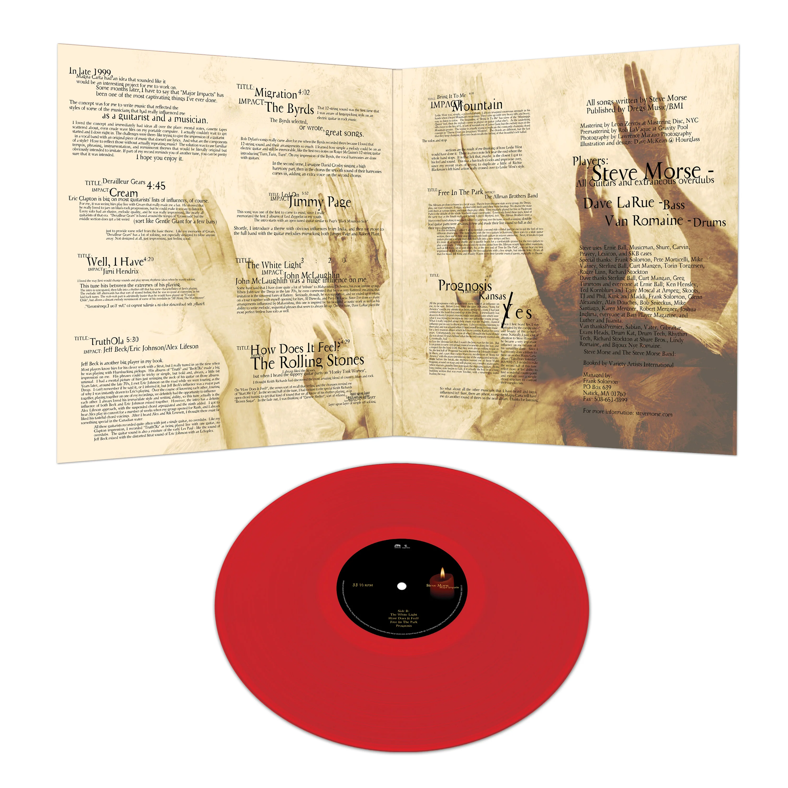 Steve Morse - Major Impacts (Red Vinyl) - Image 3