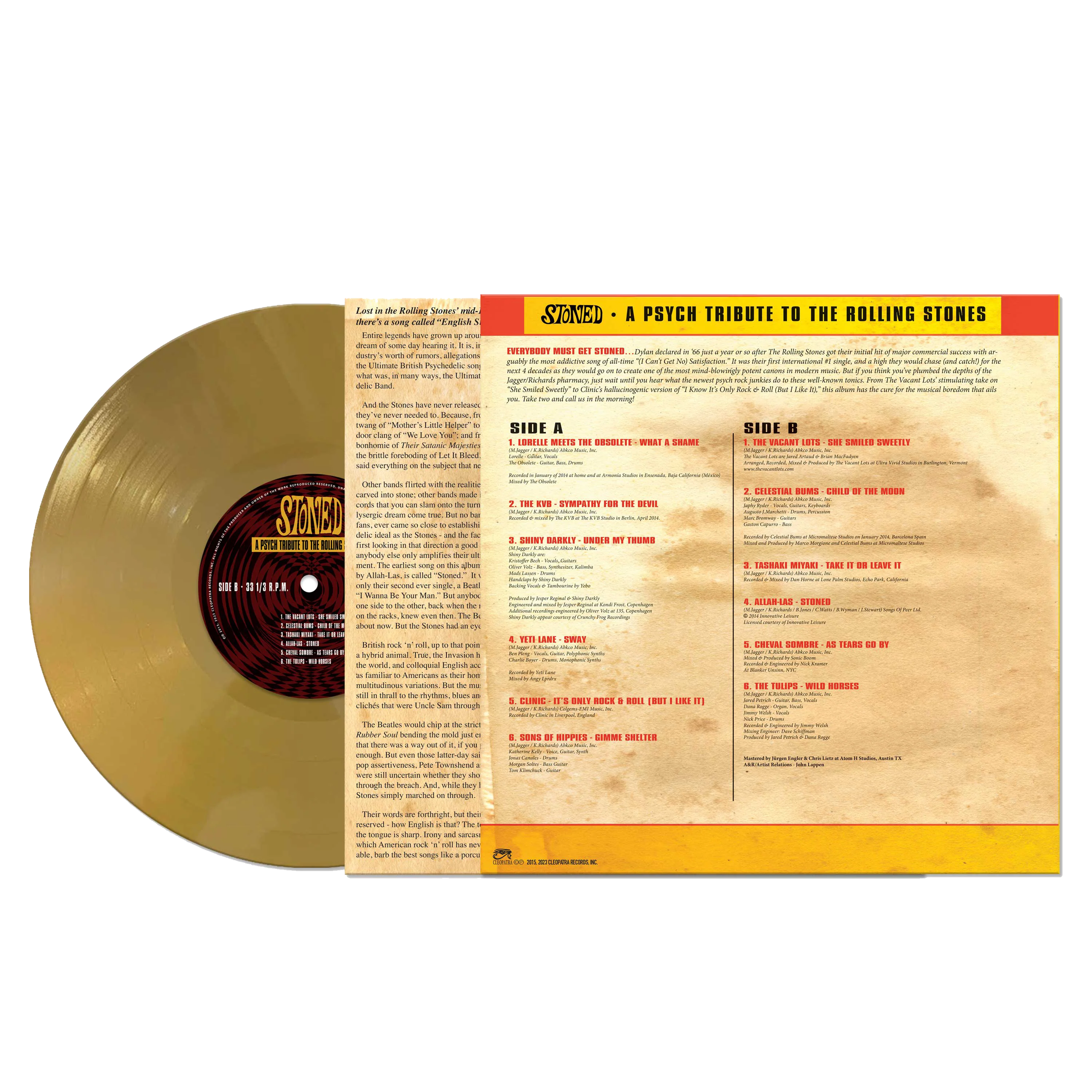 Stoned - A Psych Tribute To The Rolling Stones (Gold Vinyl) - Image 2