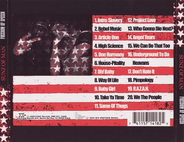 Sunz Of Man Presents Hell Razah & 4Th Disciple - Freedom Of Speech (CD) - Image 2