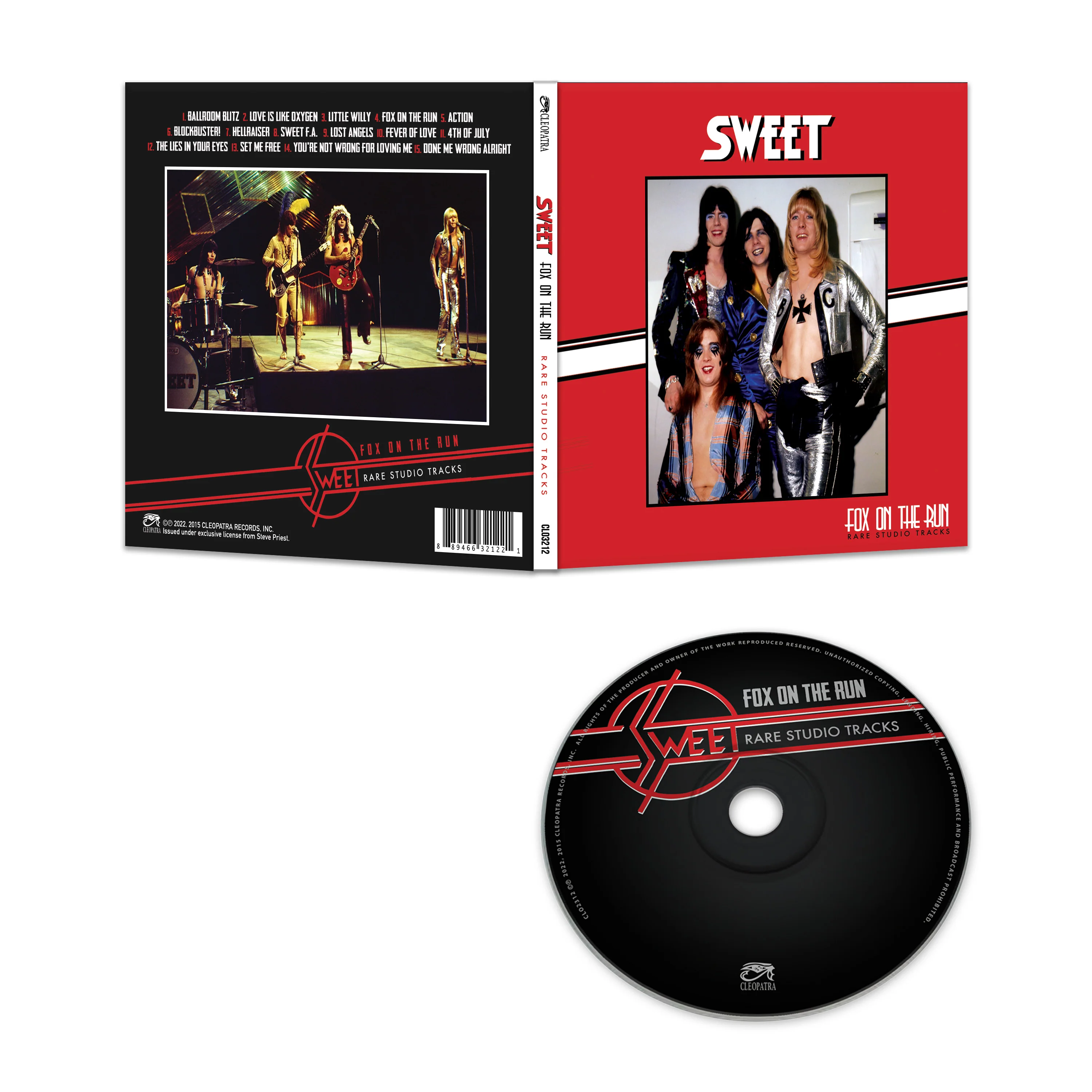 Sweet - Fox On The Run - Rare Studio Tracks (CD) - Image 2