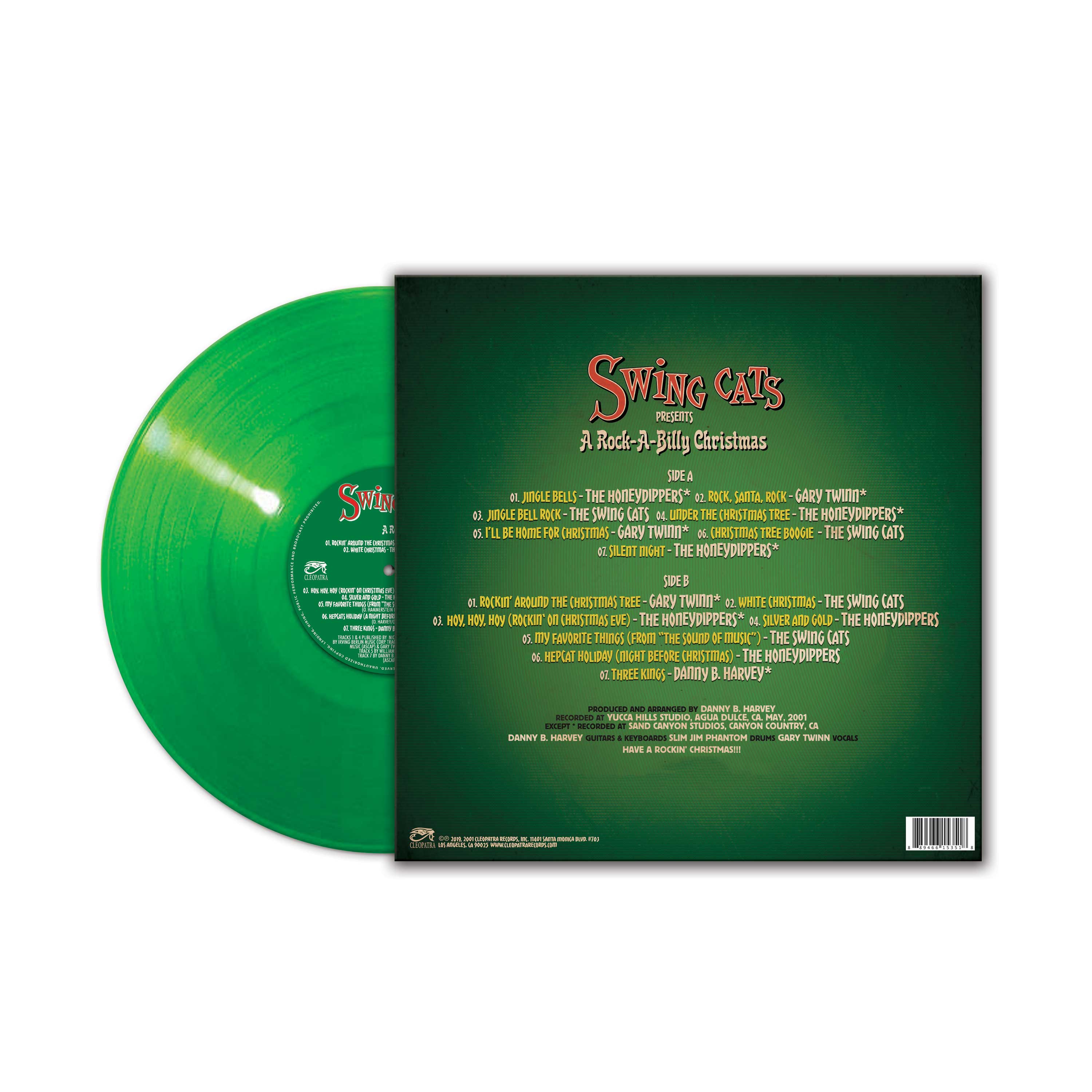 Swing Cats Present A Rockabilly Christmas (Green Vinyl) - Image 2