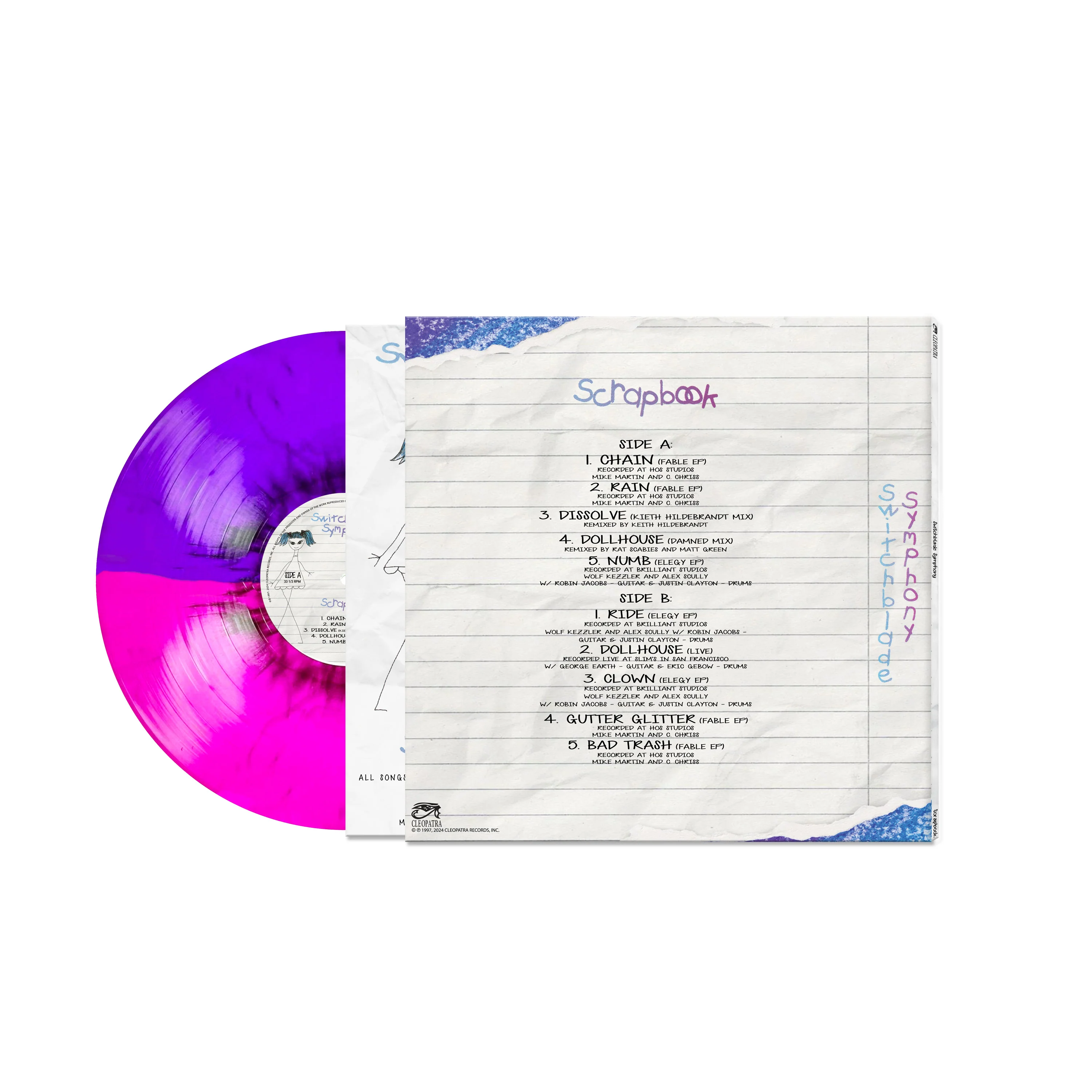 Switchblade Symphony - Scrapbook (Pink-Purple-Black Haze Vinyl) - Image 2