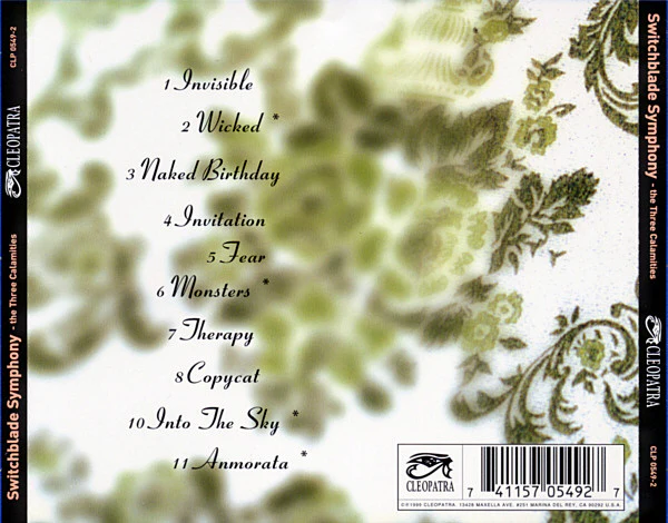 Switchblade Symphony - The Three Calamities (CD) Out of Print - Image 2