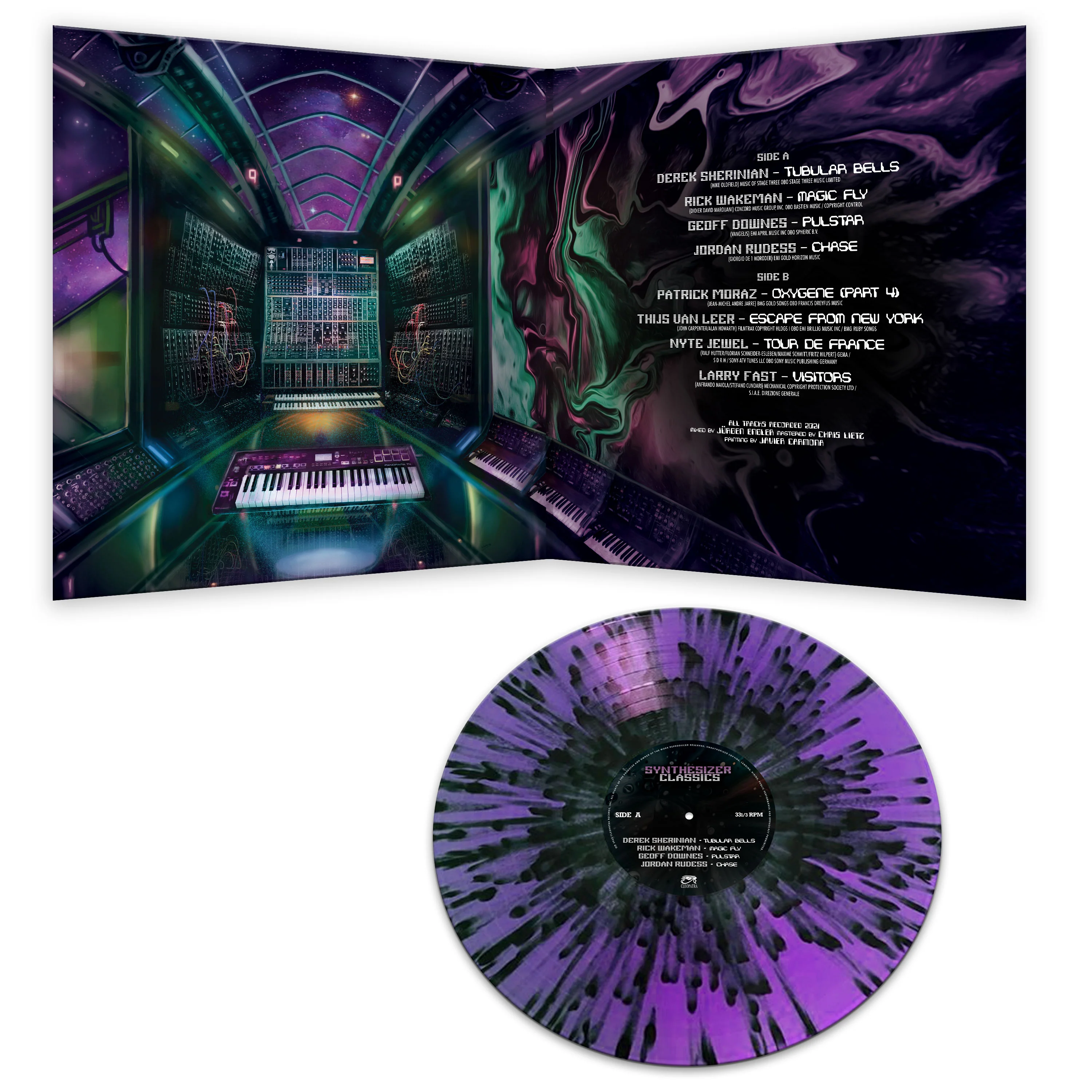 Synthesizer Classics (Purple & Black Splatter Vinyl) - Image 3