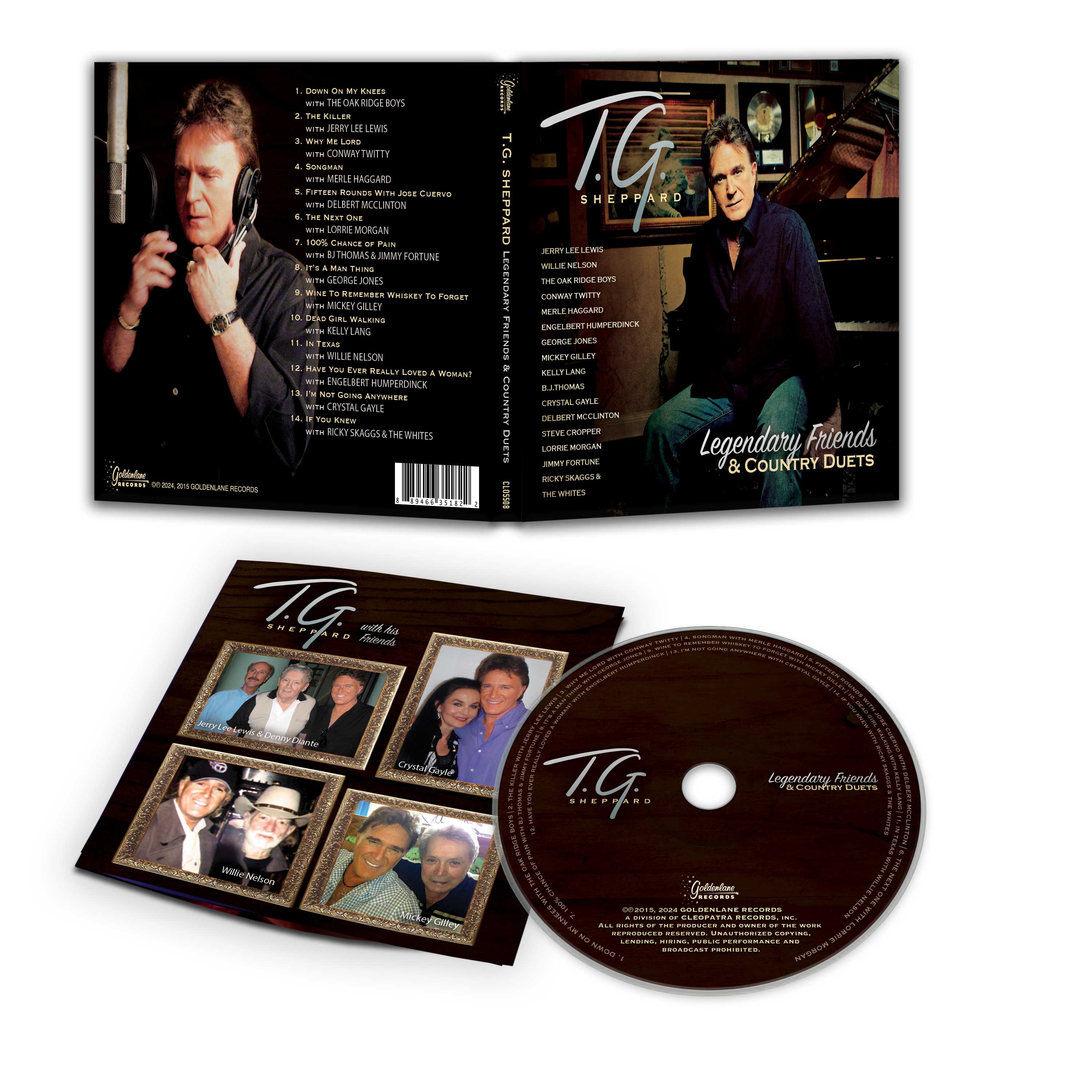 T.G. Sheppard - Legendary Friends & Country Duets (CD Digipak) - Image 2