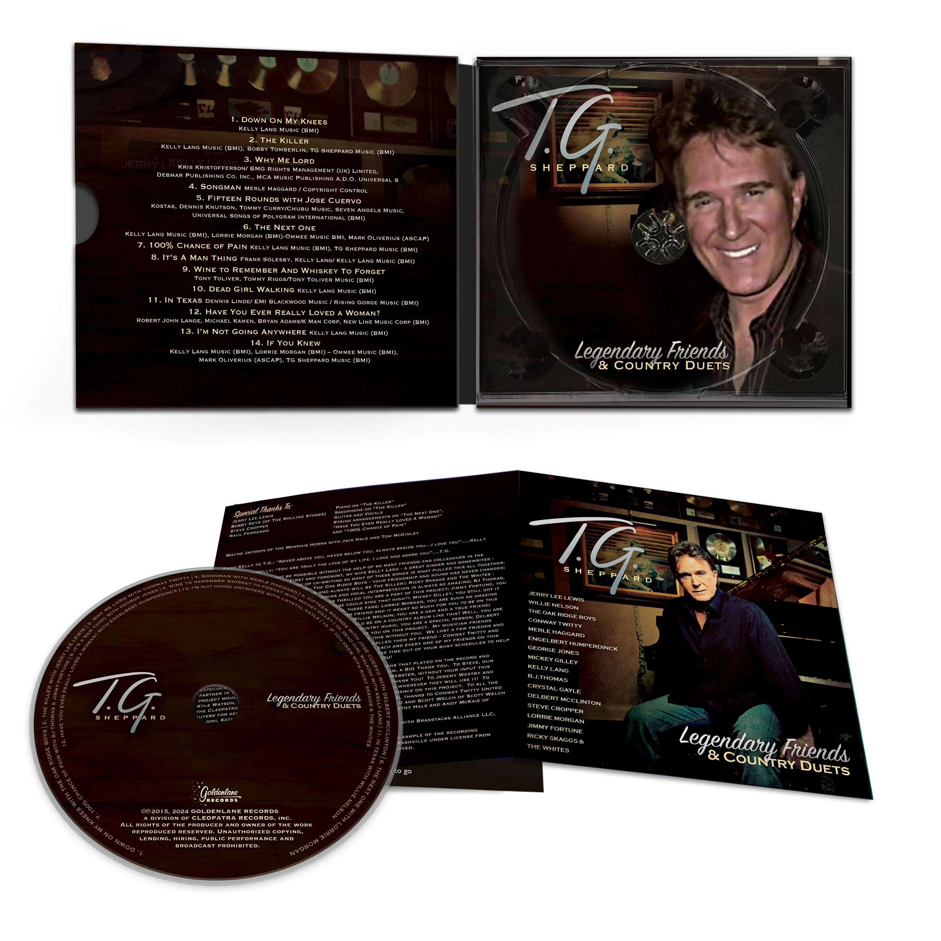T.G. Sheppard - Legendary Friends & Country Duets (CD Digipak) - Image 3