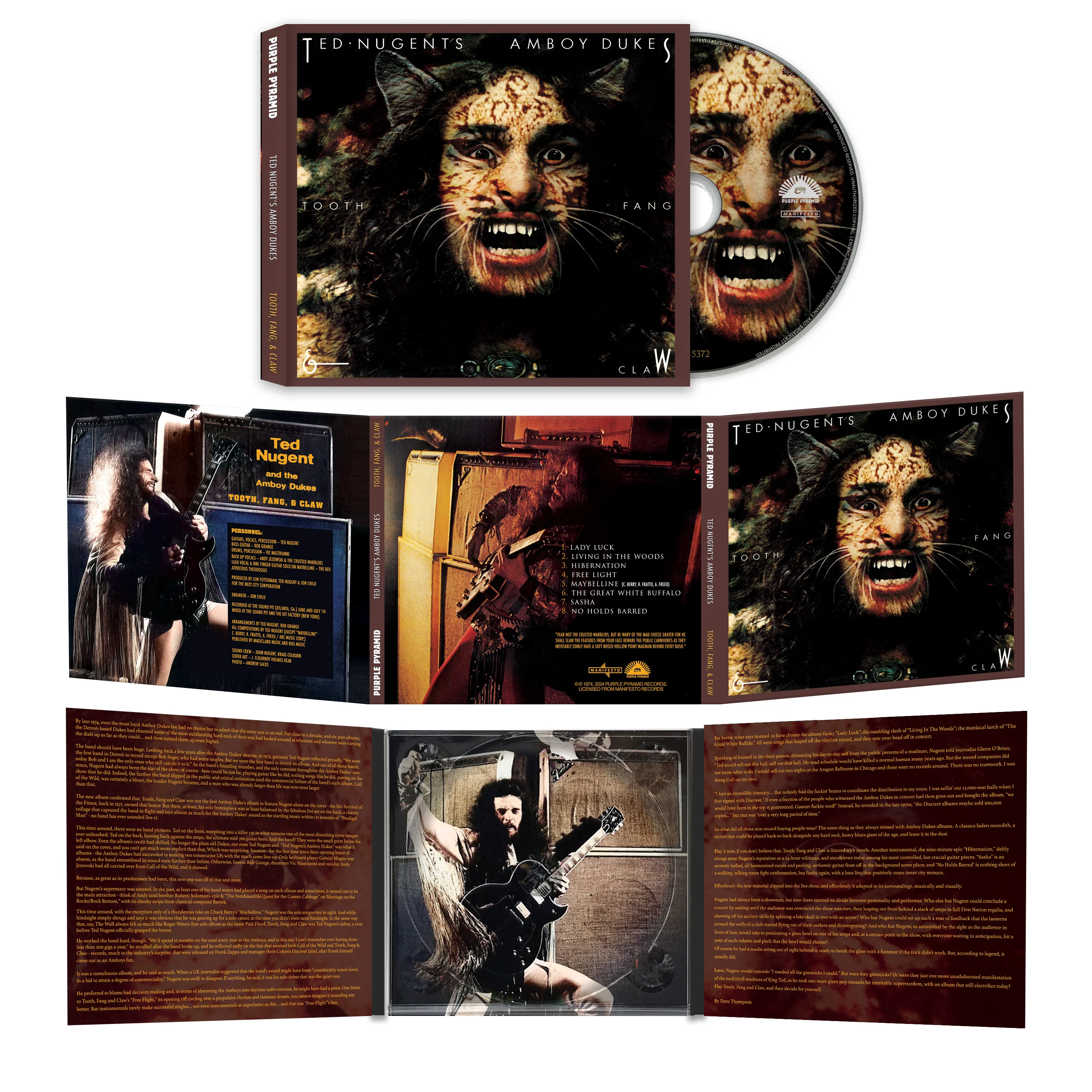 Ted Nugent & Amboy Dukes - Tooth Fang Claw (Limited Edition CD Digipak) - Image 2