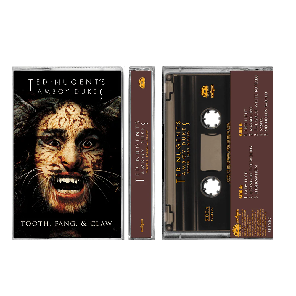 Ted Nugent & The Amboy Dukes - Tooth, Fang & Claw  (Cassette) - Image 2