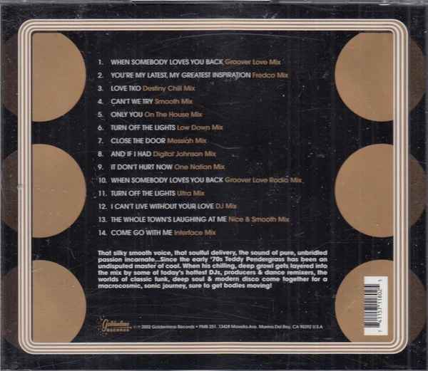 Teddy Pendergrass - Somebody Loves You Back - The Mixes (CD) - Image 2