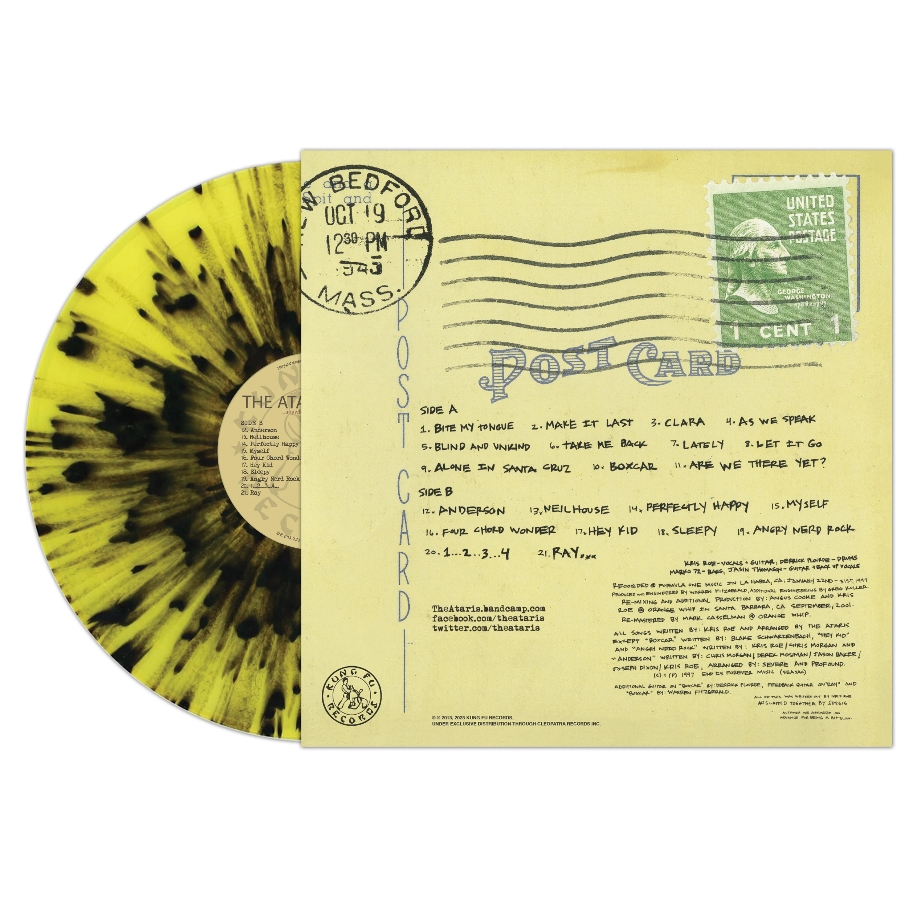 The Ataris - Anywhere But Here (Yellow-Black Splatter Vinyl) - Image 2