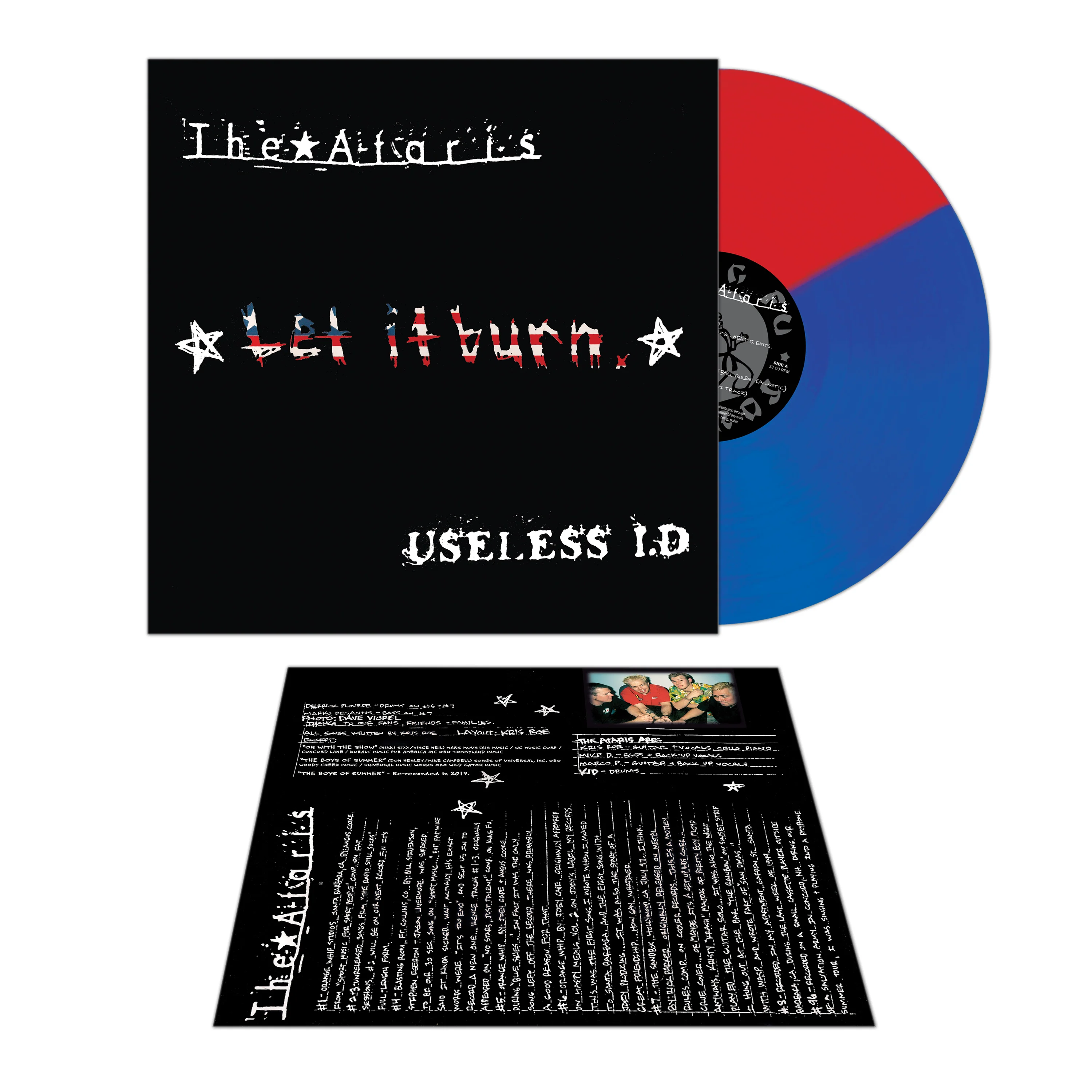 The Ataris &  Useless I.D. - Let It Burn (Red-Blue Split Color Vinyl) - Image 2