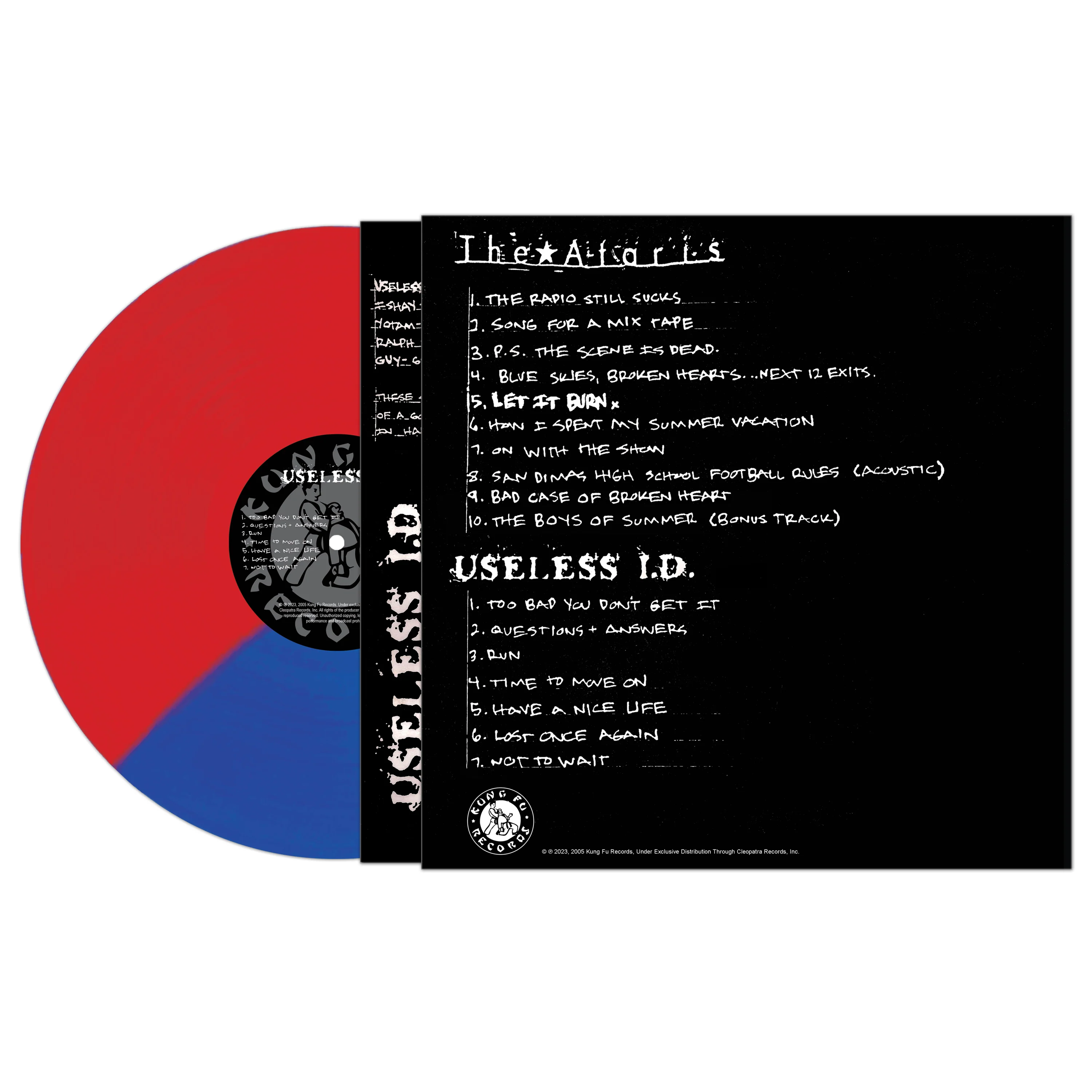 The Ataris &  Useless I.D. - Let It Burn (Red-Blue Split Color Vinyl) - Image 3