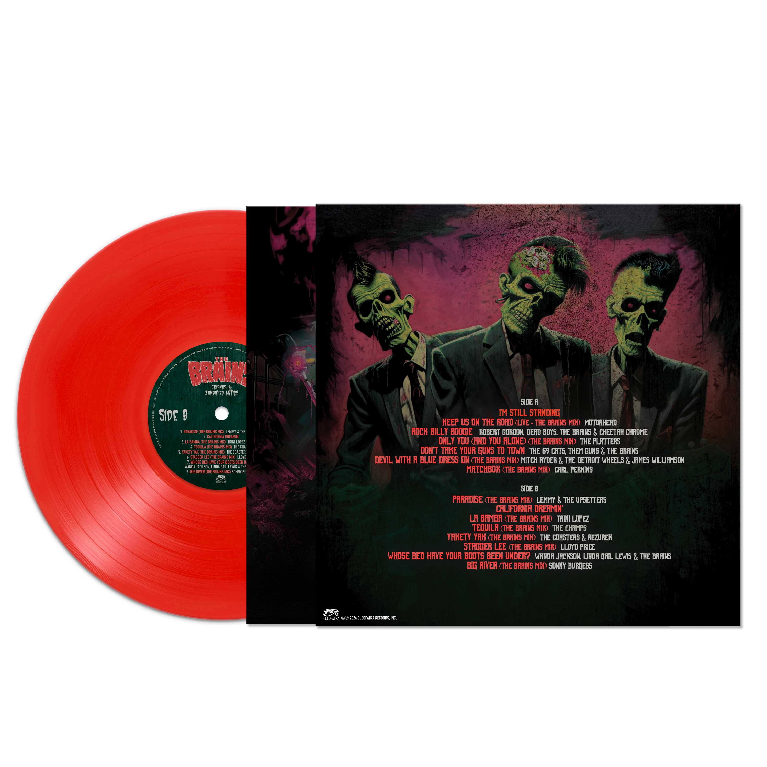 The Brains - Friends & Zombified Antics (Red Vinyl) - Image 2